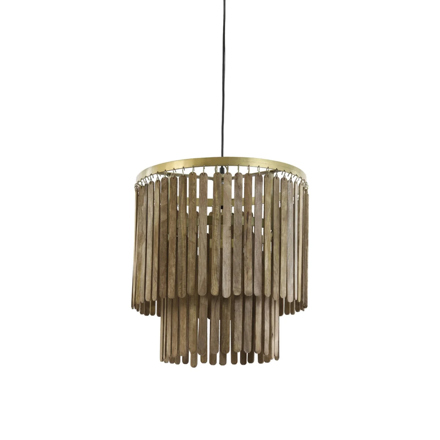 Gularo Hanging lamp- Wood Brown+Bronze - Image 2