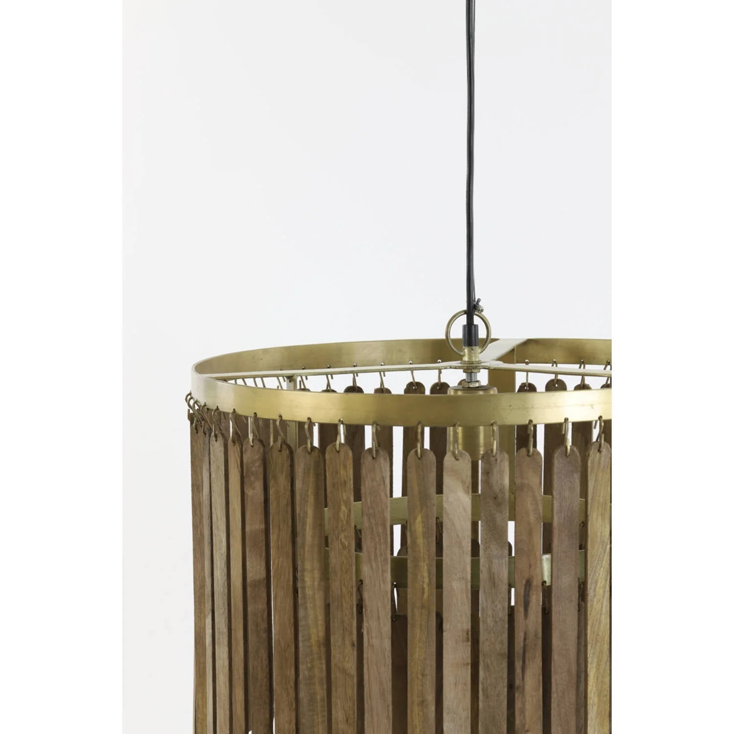 Gularo Hanging lamp- Wood Brown+Bronze - Image 6