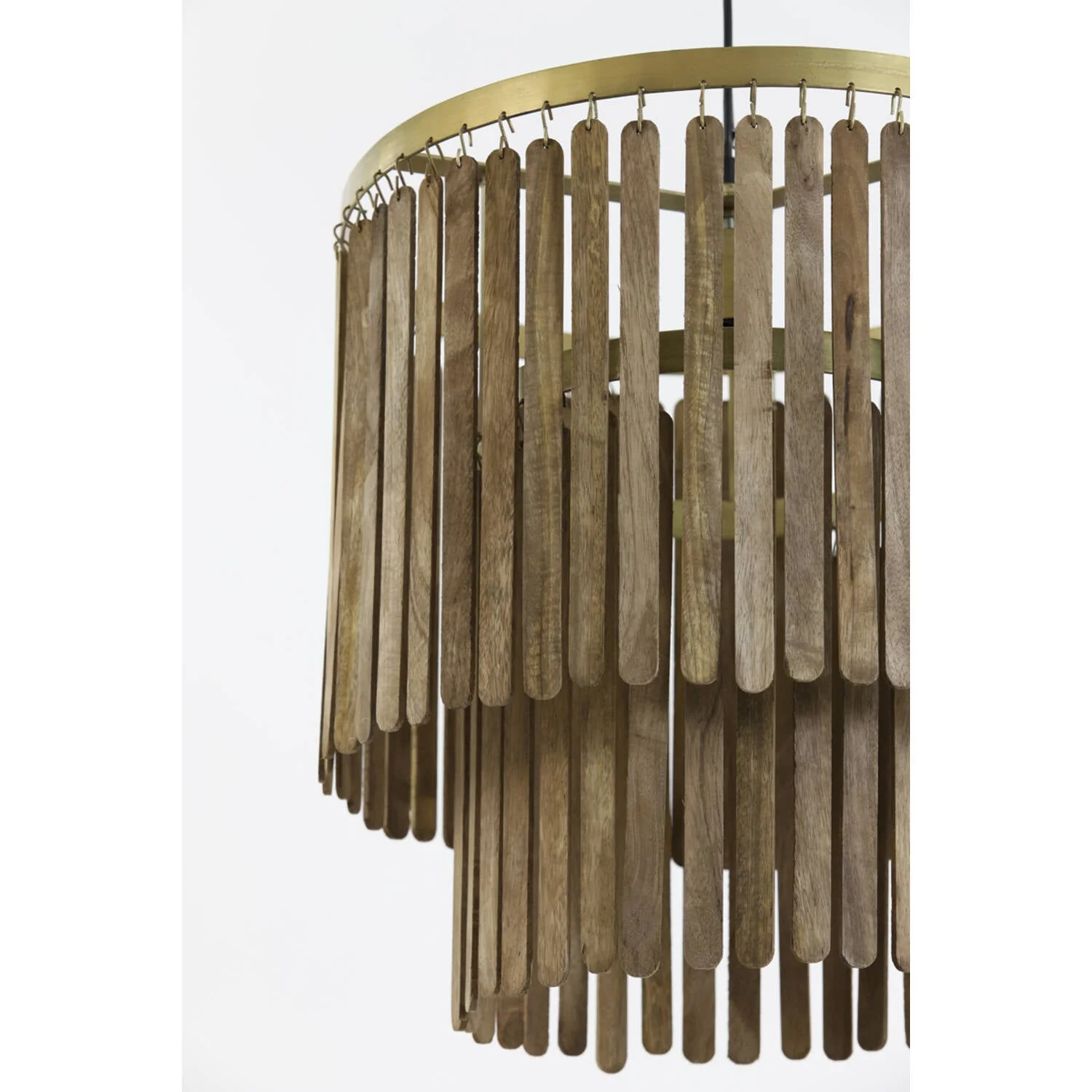 Gularo Hanging lamp- Wood Brown+Bronze - Image 7