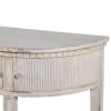 Ethel 2 Drawer Demi Lune Ribbed Console Table - Image 3