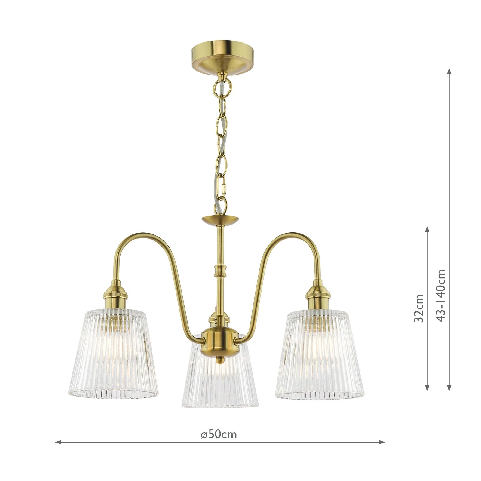 Hadano 3 Light Ceiling Light- Various Finishes - Image 18