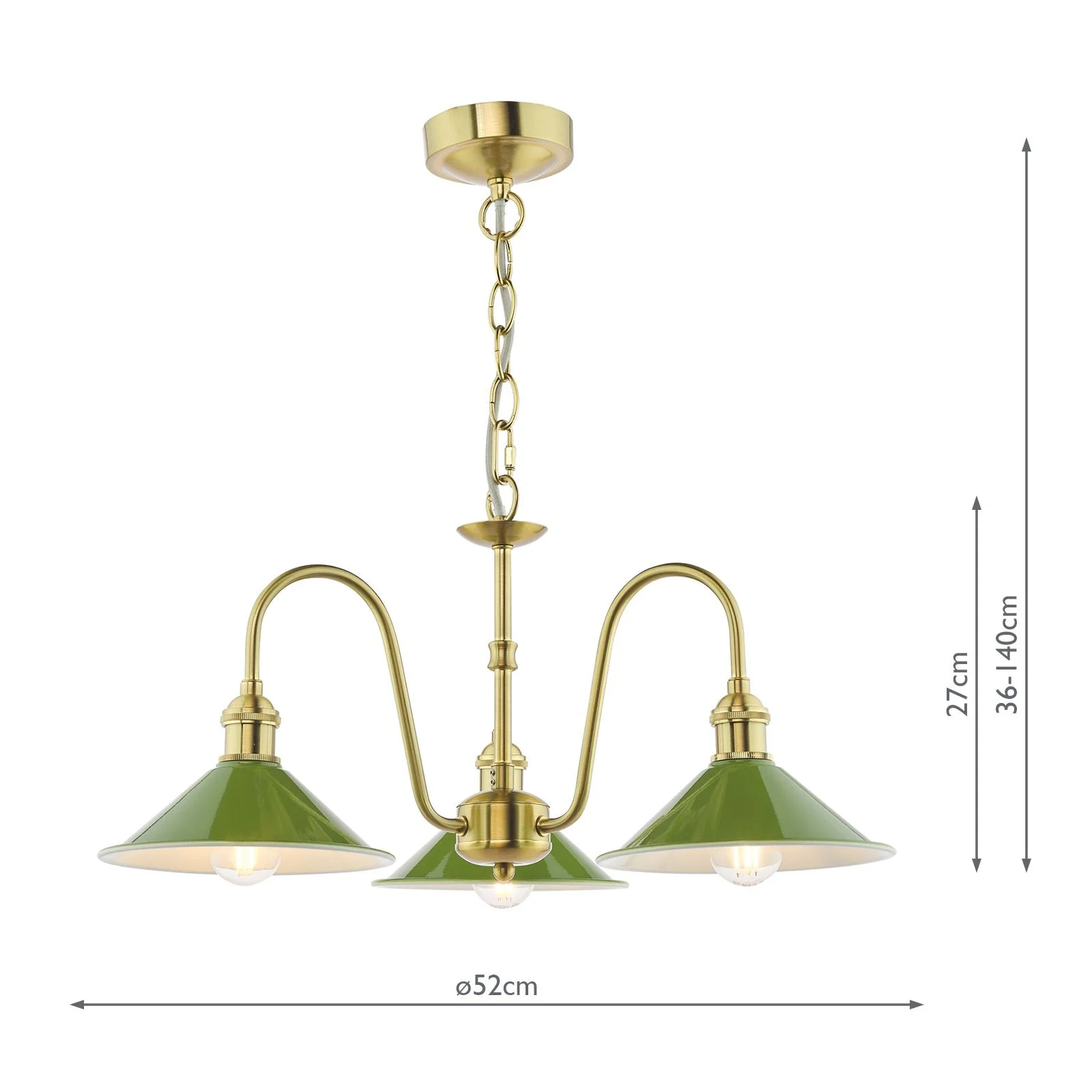 Hadano 3 Light Ceiling Light- Various Finishes - Image 25