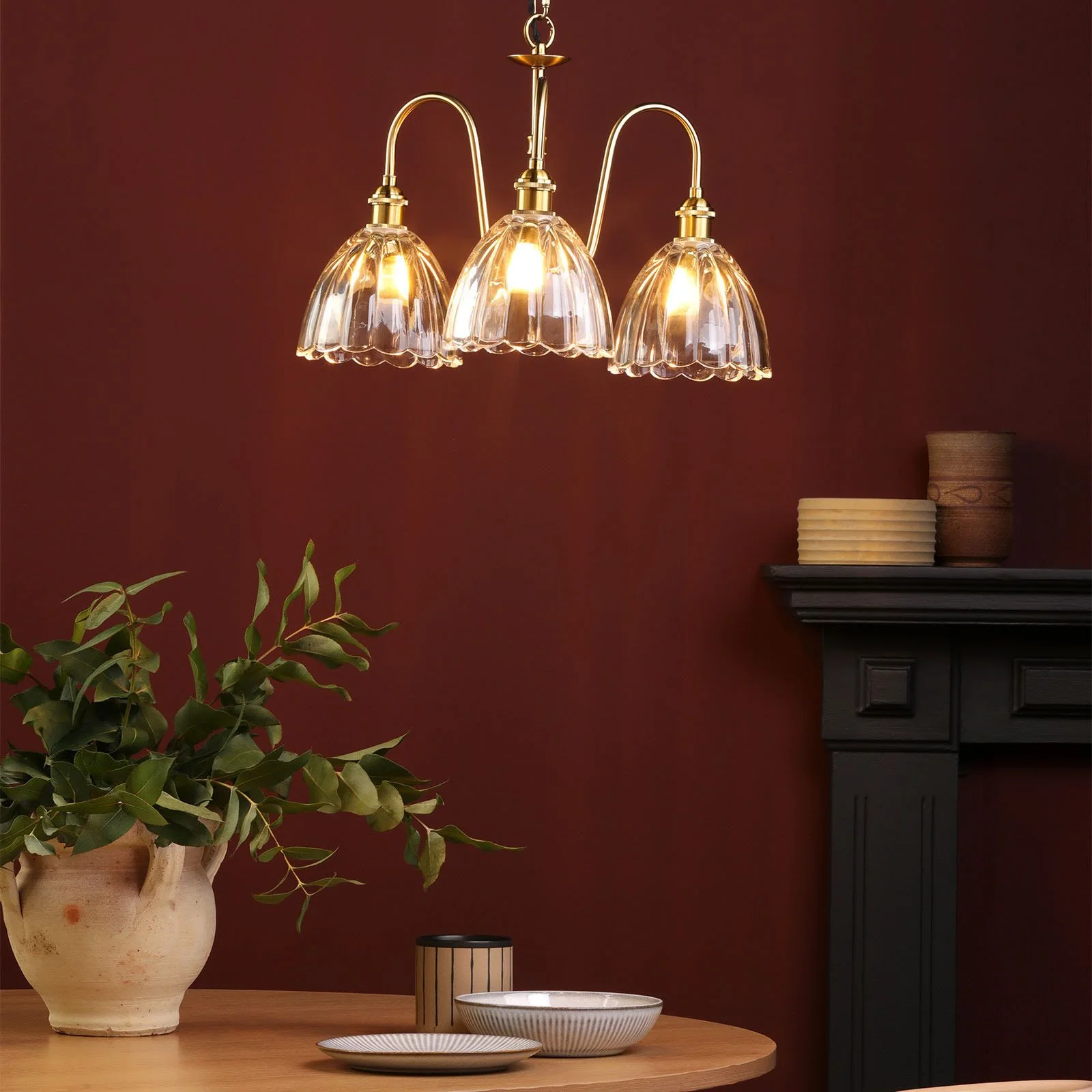 Hadano 3 Light Ceiling Light- Various Finishes - Image 36