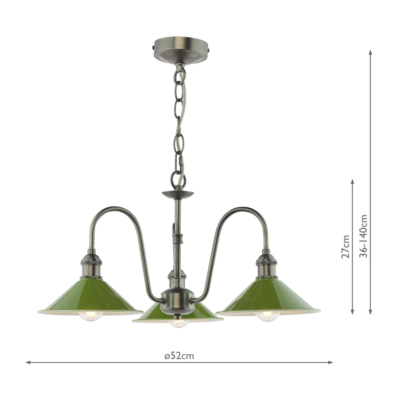 Hadano 3 Light Ceiling Light- Various Finishes - Image 66