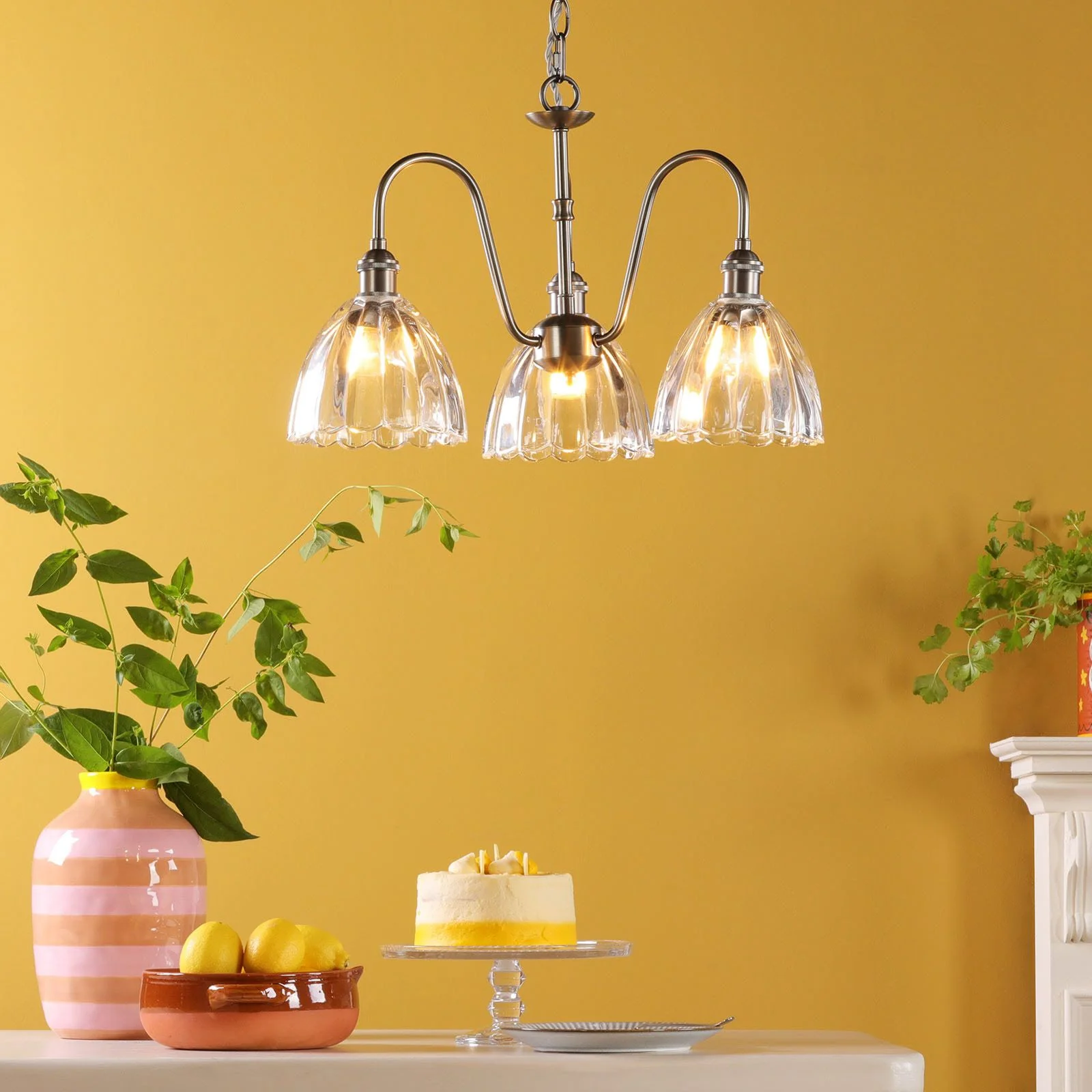 Hadano 3 Light Ceiling Light- Various Finishes - Image 75