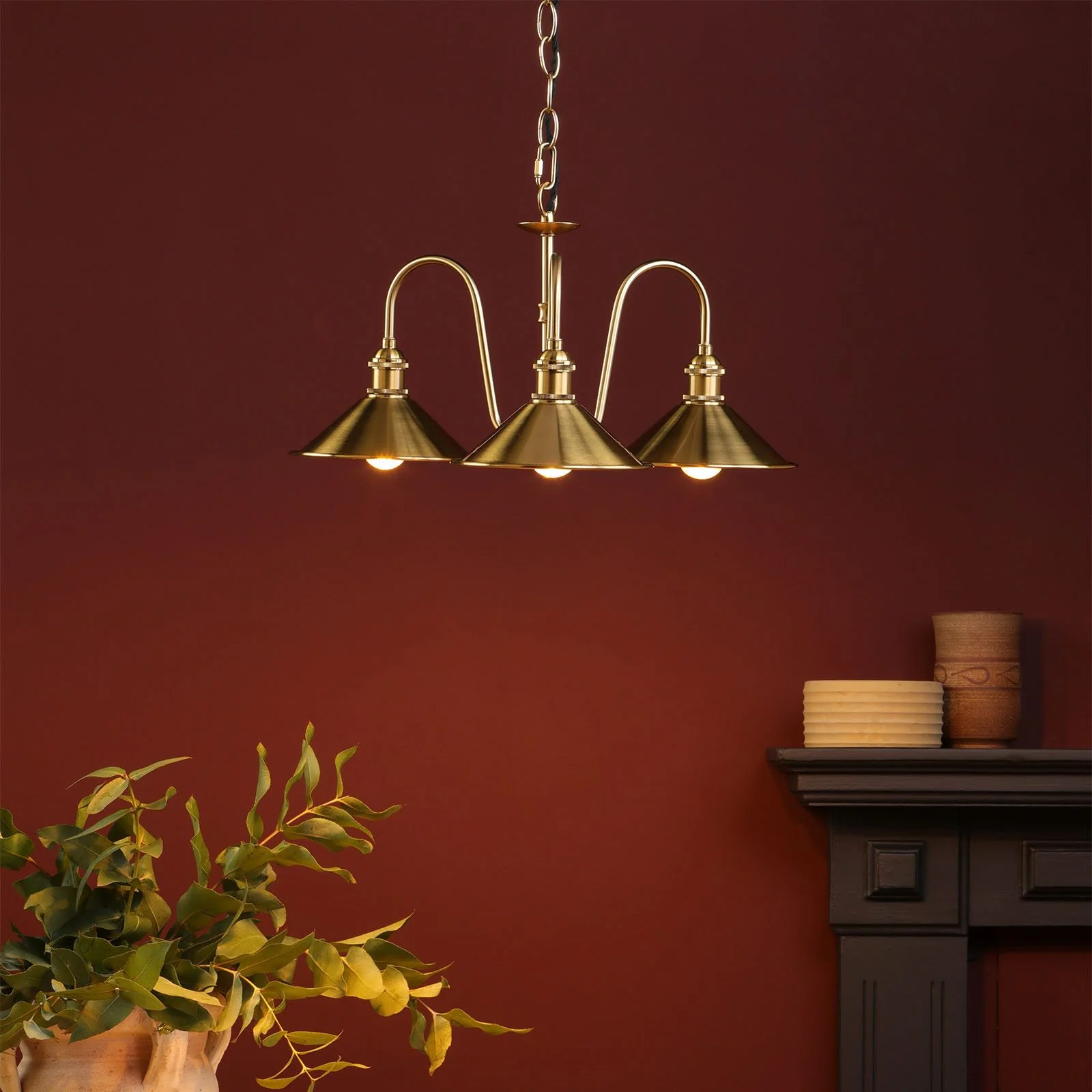 Hadano 3 Light Ceiling Light- Various Finishes - Image 4