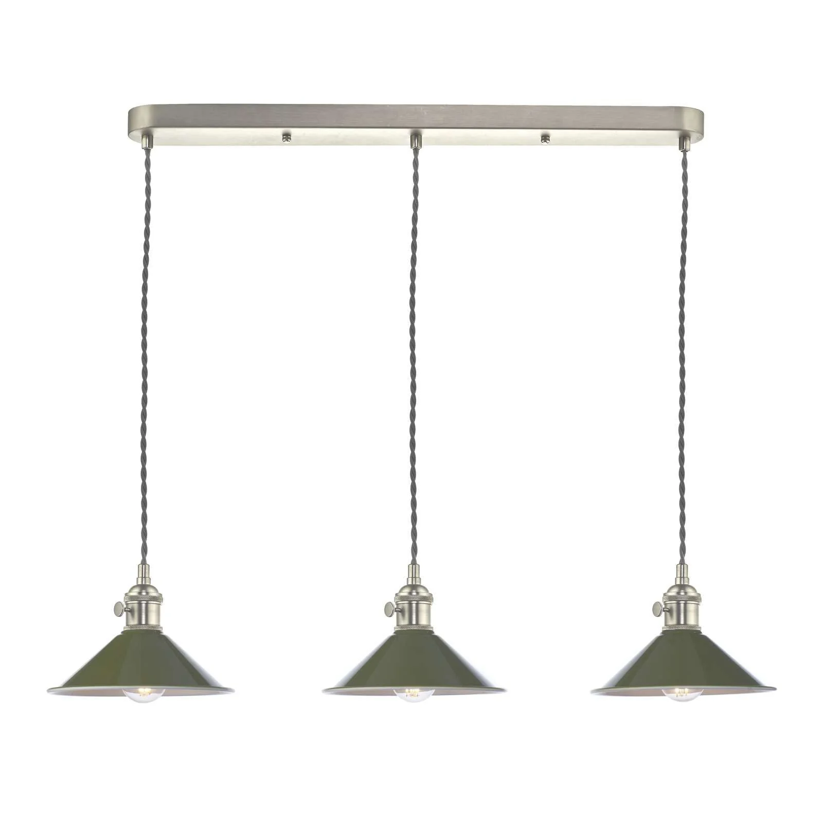 Hadano 3 Light Kitchen Light Antique Chrome & Ceramic -  Various Shapes - Image 16