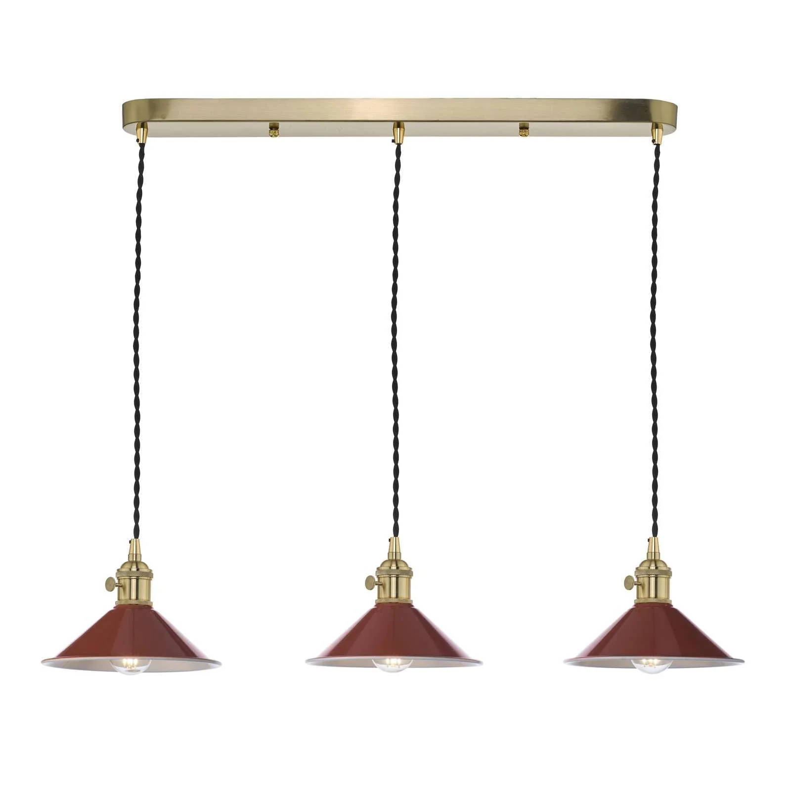 Hadano 3 Light Kitchen Light Antique Chrome & Ceramic -  Various Shapes - Image 18