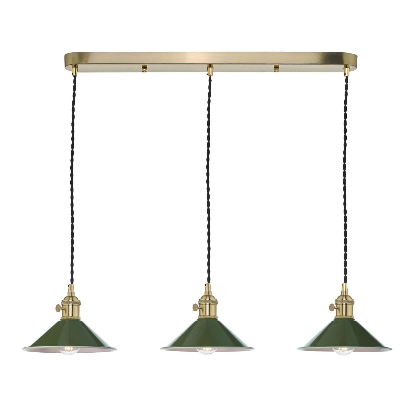 Hadano 3 Light Kitchen Light Antique Chrome & Ceramic -  Various Shapes - Image 19