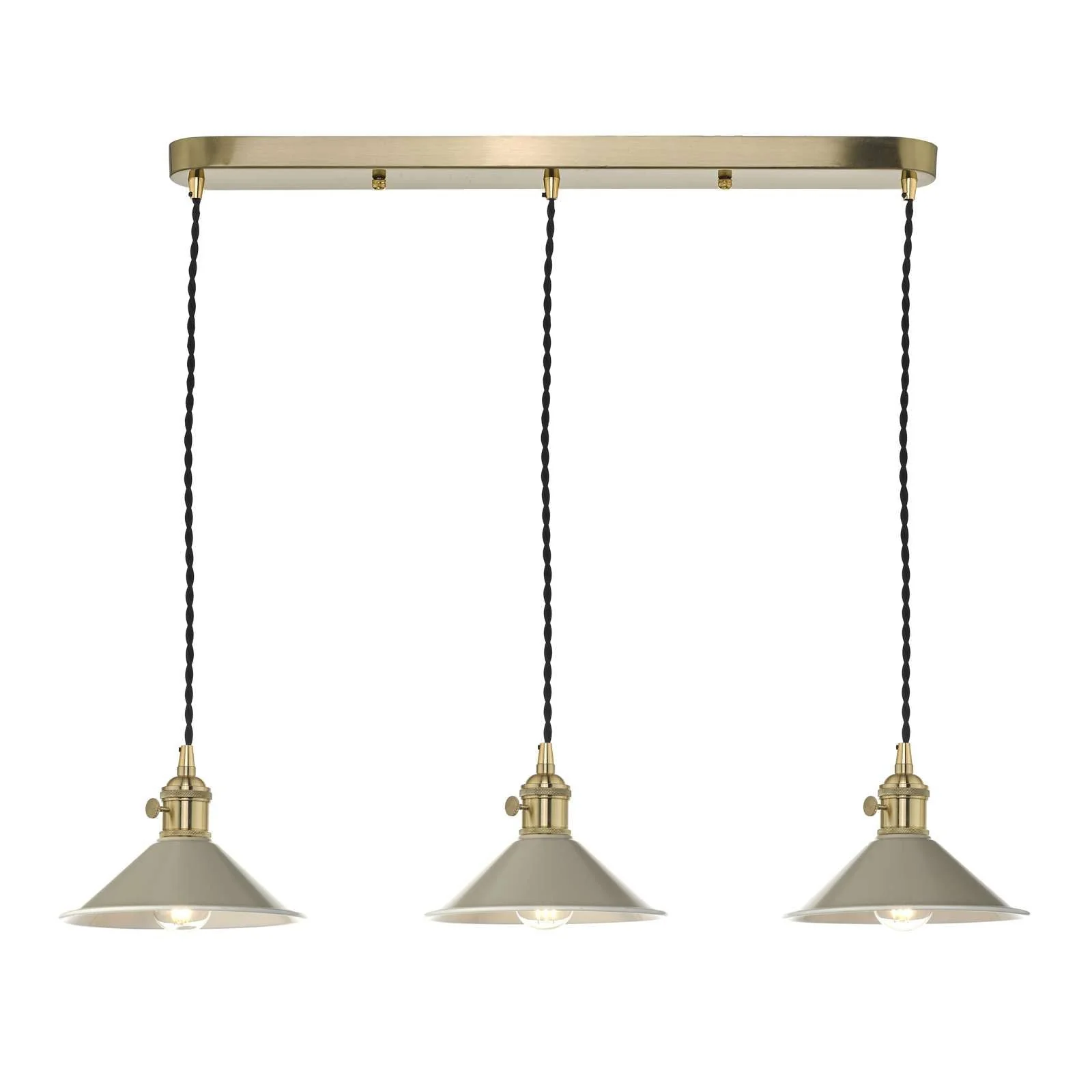 Hadano 3 Light Kitchen Light Antique Chrome & Ceramic -  Various Shapes - Image 20