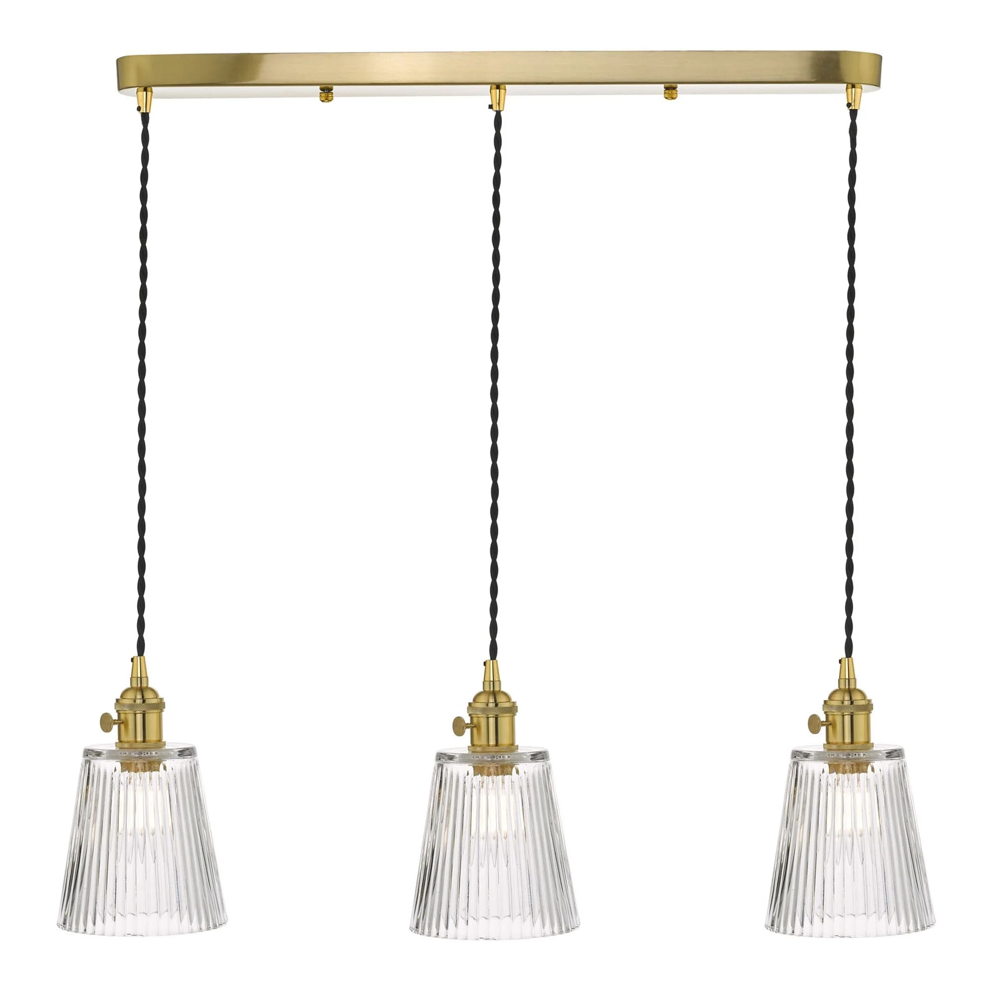 Hadano 3 Light Kitchen Light Antique Chrome & Ceramic -  Various Shapes - Image 27