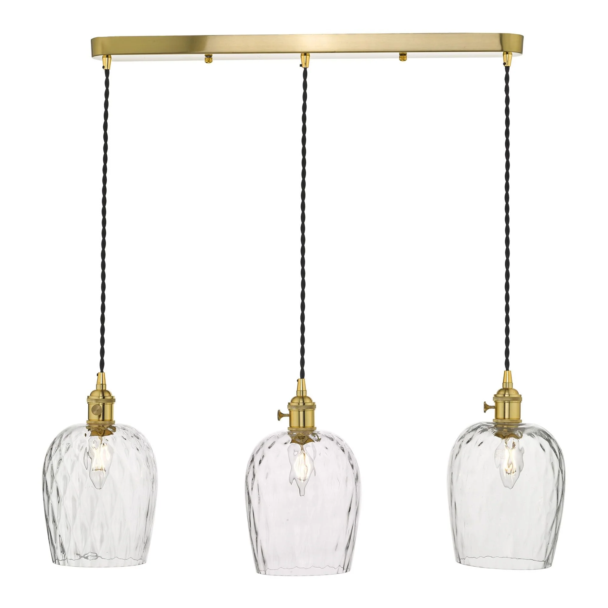 Hadano 3 Light Kitchen Light Antique Chrome & Ceramic -  Various Shapes - Image 29