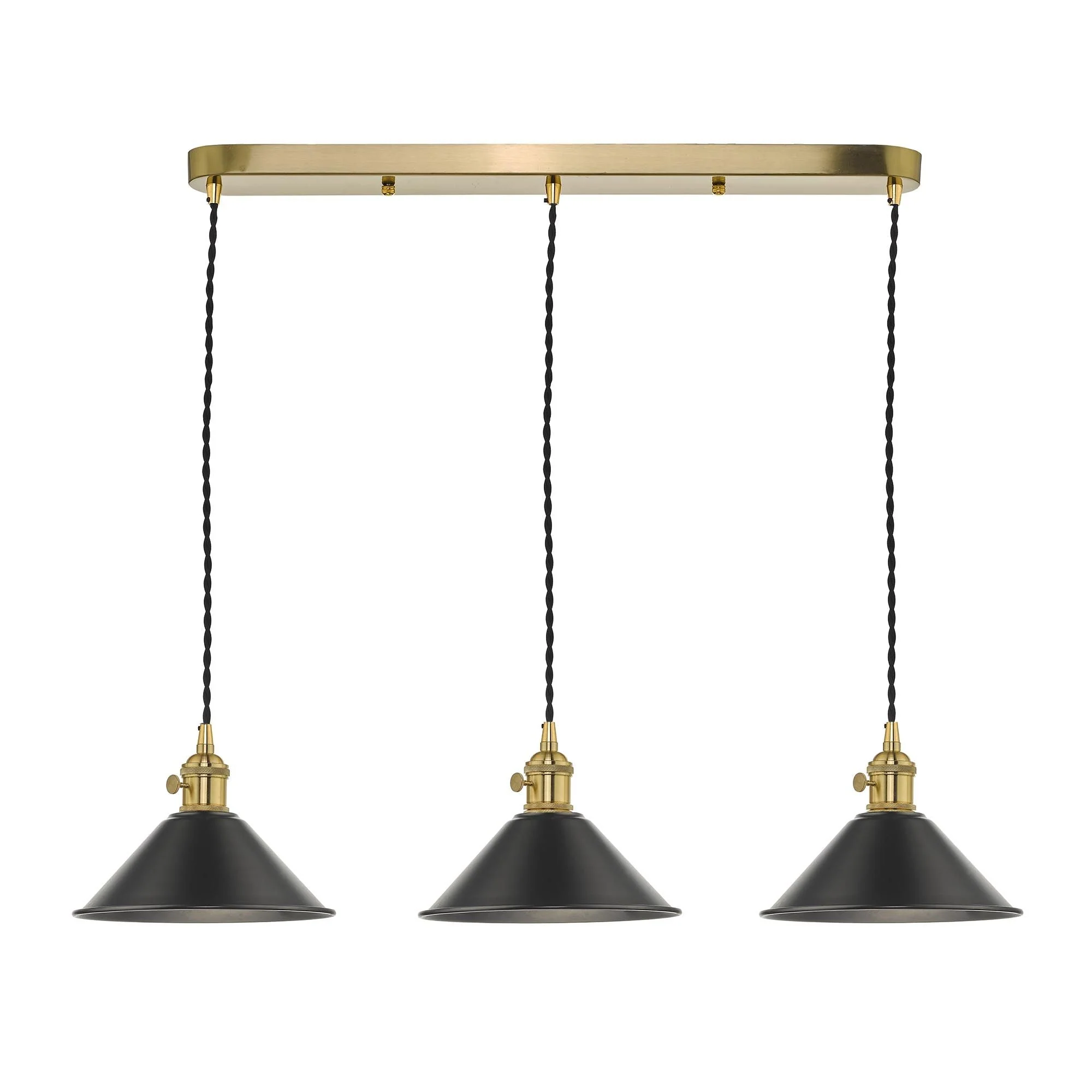 Hadano 3 Light Kitchen Light Antique Chrome & Ceramic -  Various Shapes - Image 30