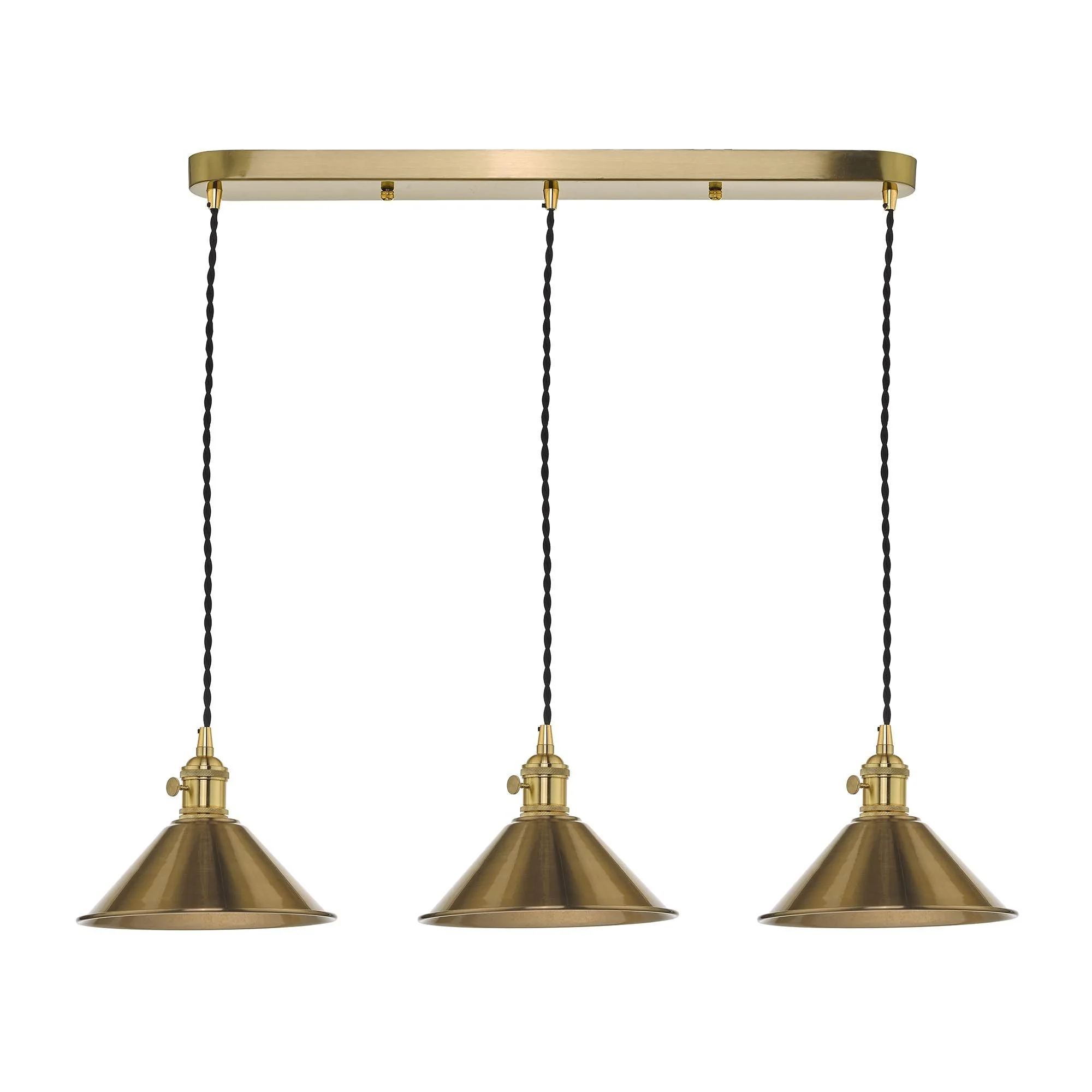Hadano 3 Light Kitchen Light Antique Chrome & Ceramic -  Various Shapes - Image 31
