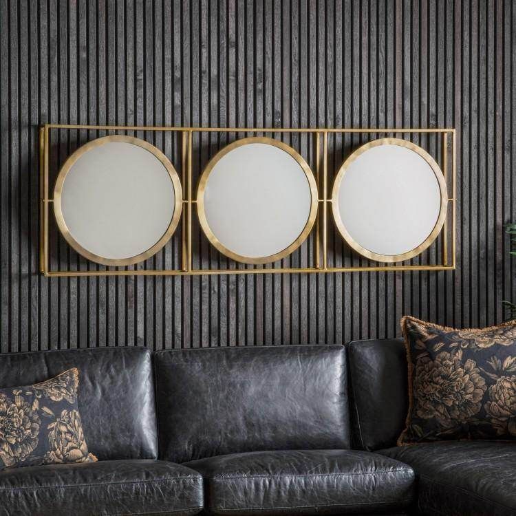 Hague Mirror Brass Leaner W610 x D100 x H1800mm - Image 2