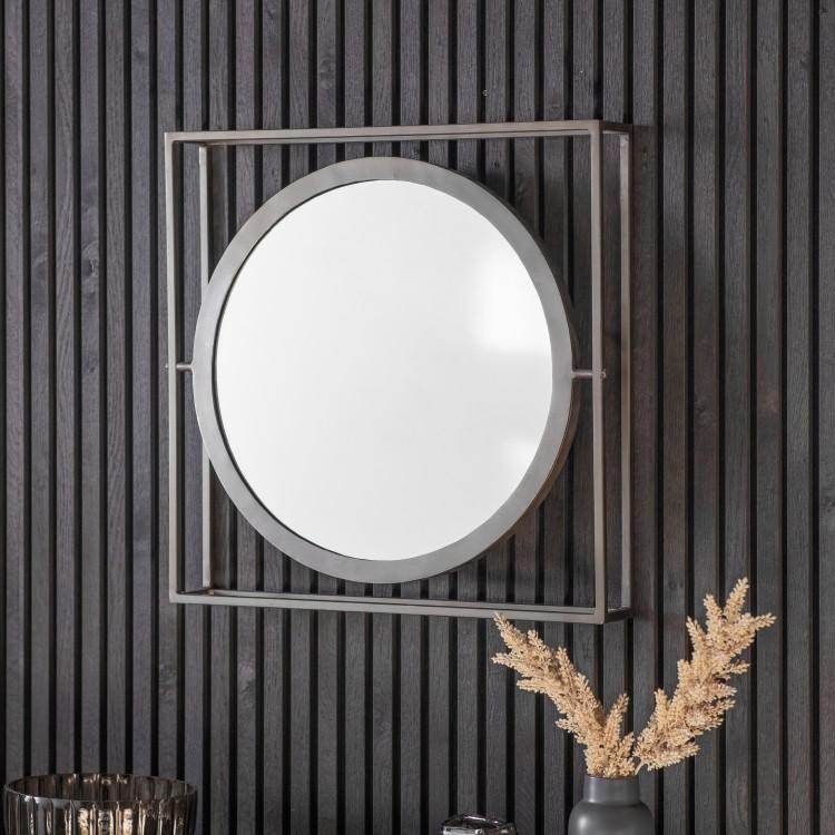 Hague Mirror Zinc Square W610 x D100 x H610mm - Image 2