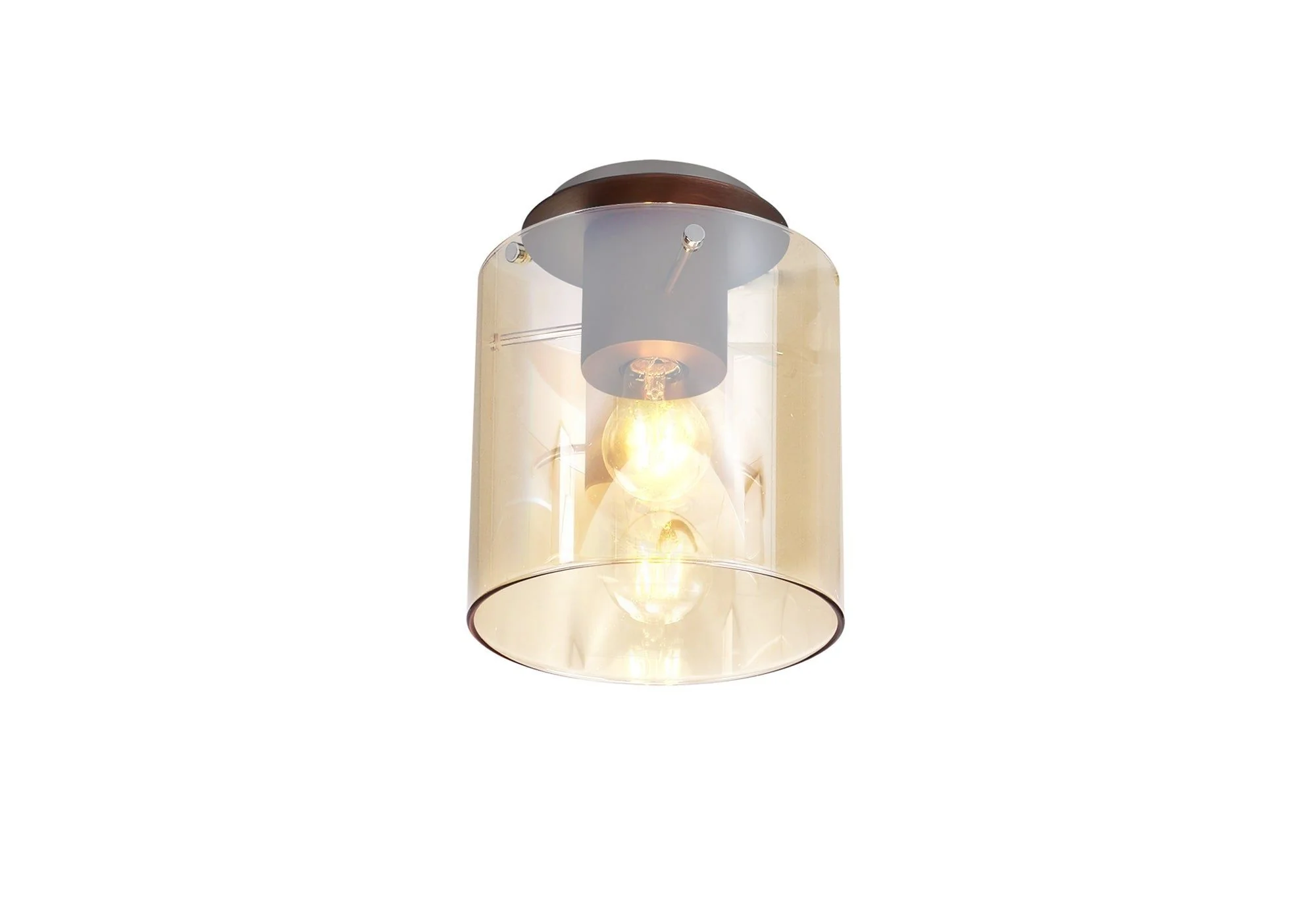 Hailey 1/3Lt Flush Light - Mocha/Black