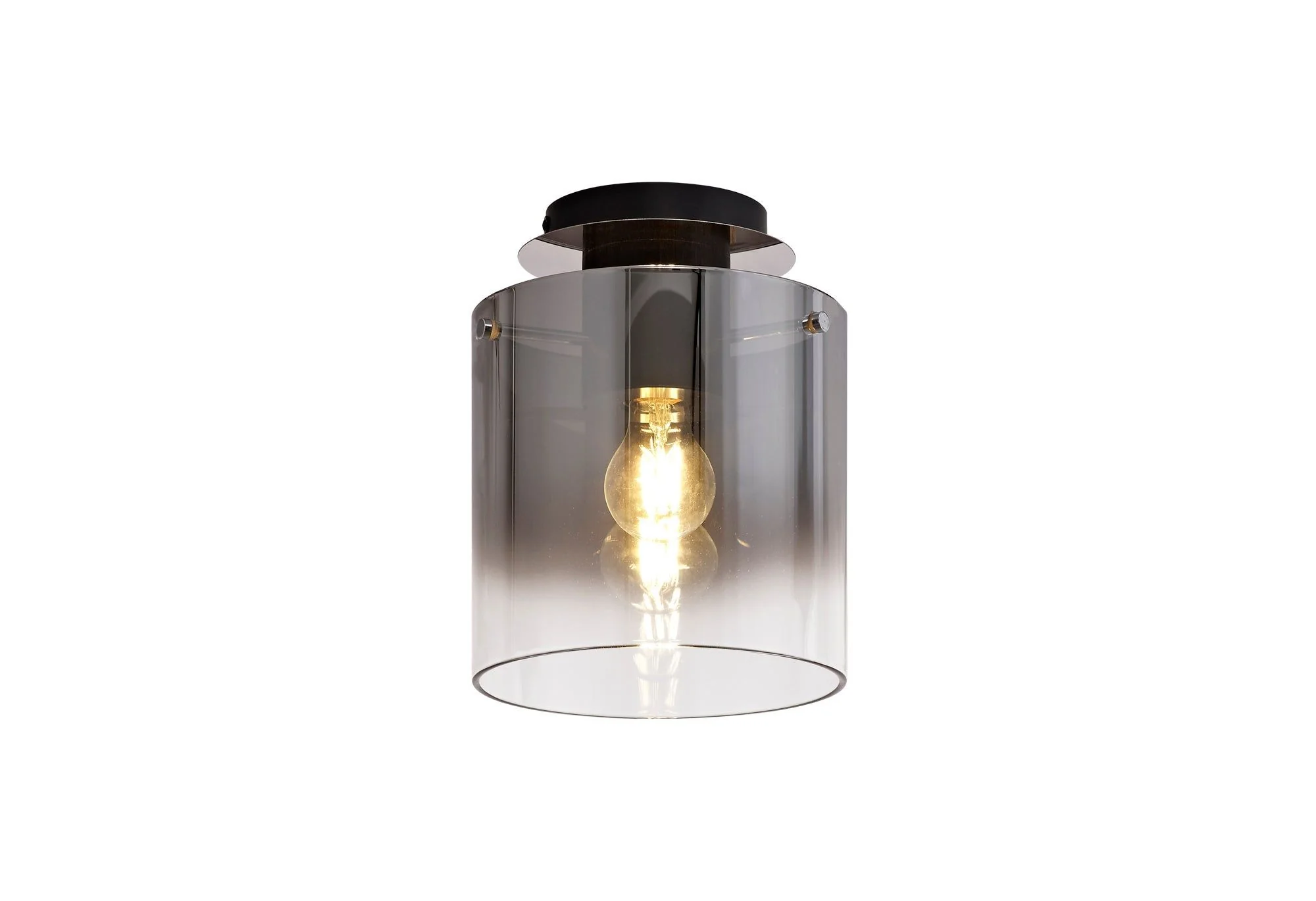 Hailey 1/3Lt Flush Light - Mocha/Black - Image 2