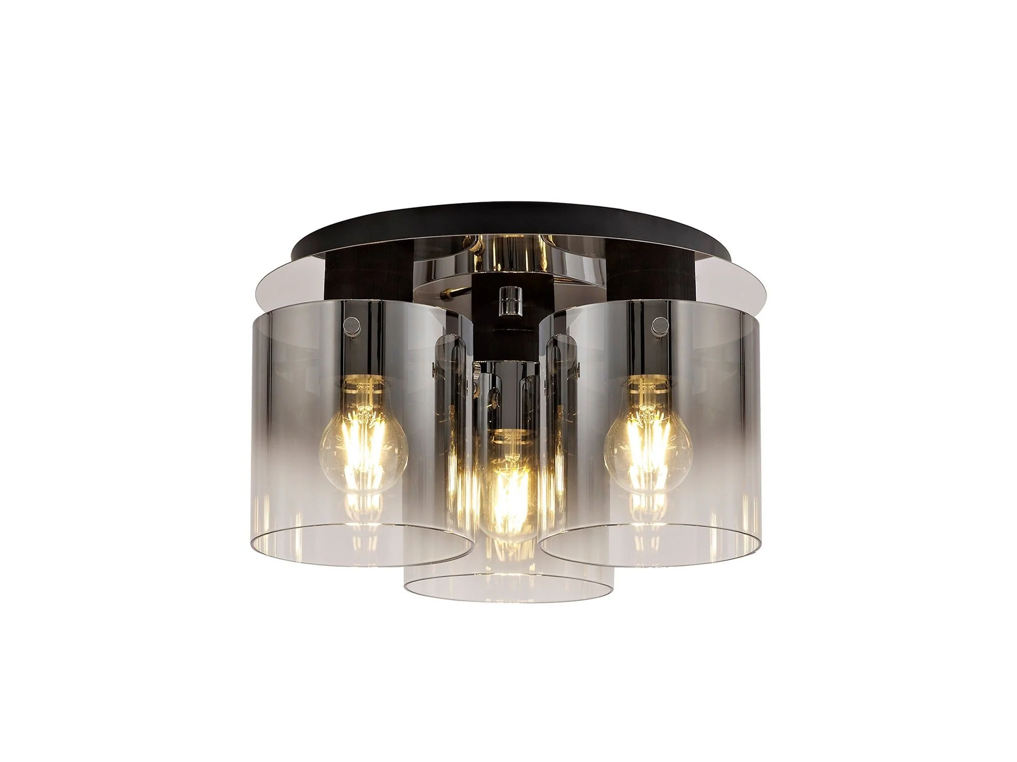 Hailey 1/3Lt Flush Light - Mocha/Black - Image 4