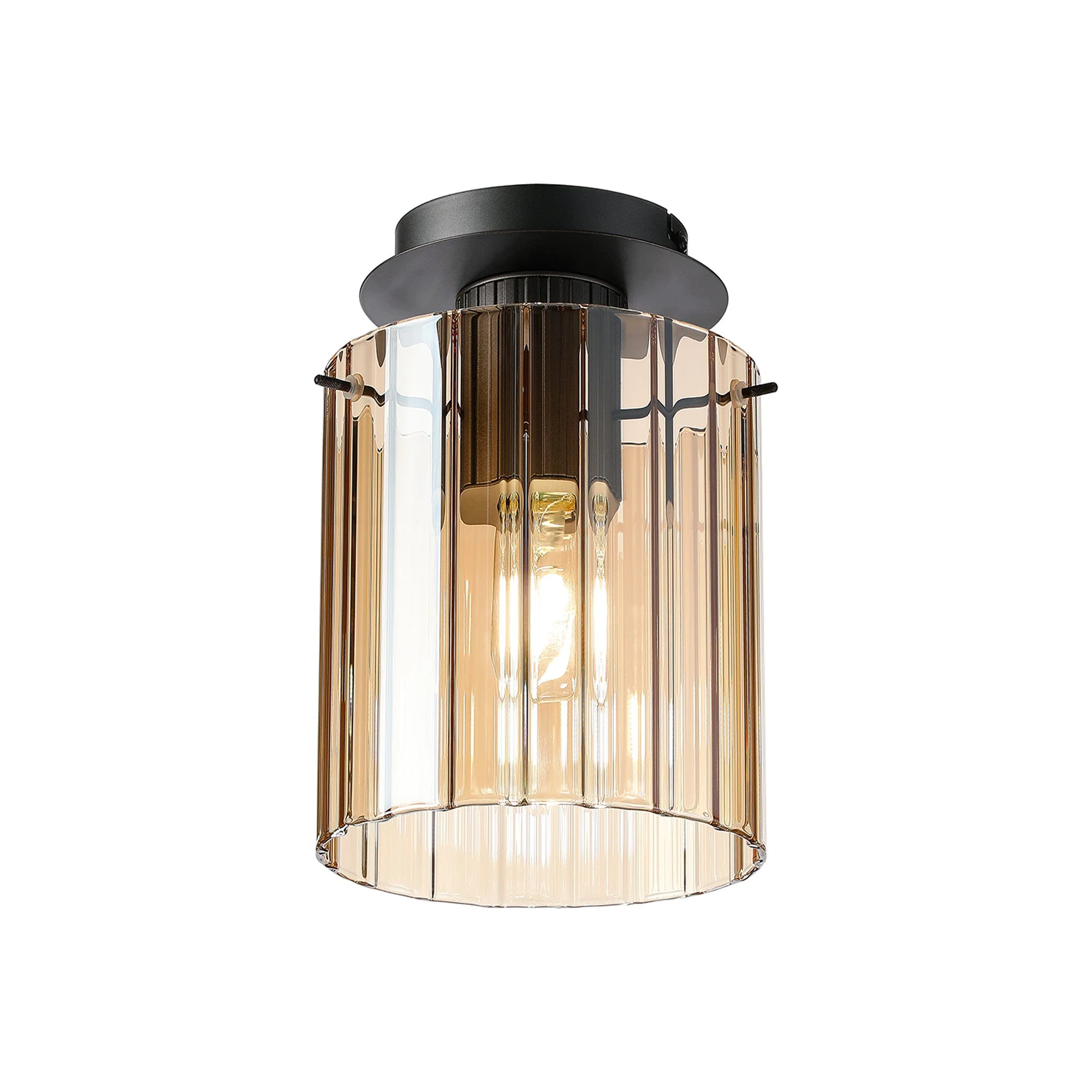 Hailey 1Lt Flush Fitting Wide Line Glass - Various Colours - Image 2