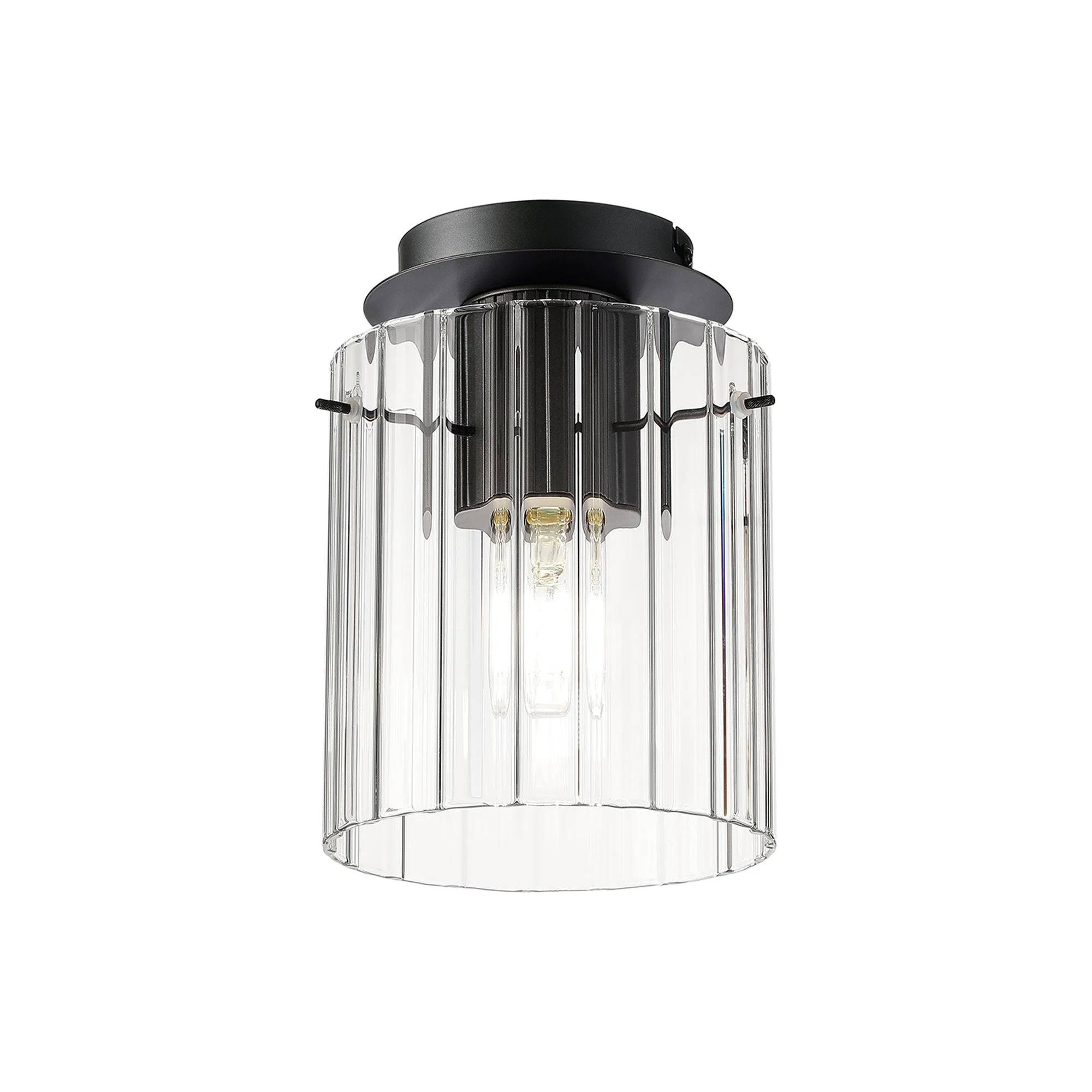 Hailey 1Lt Flush Fitting Wide Line Glass - Various Colours - Image 3