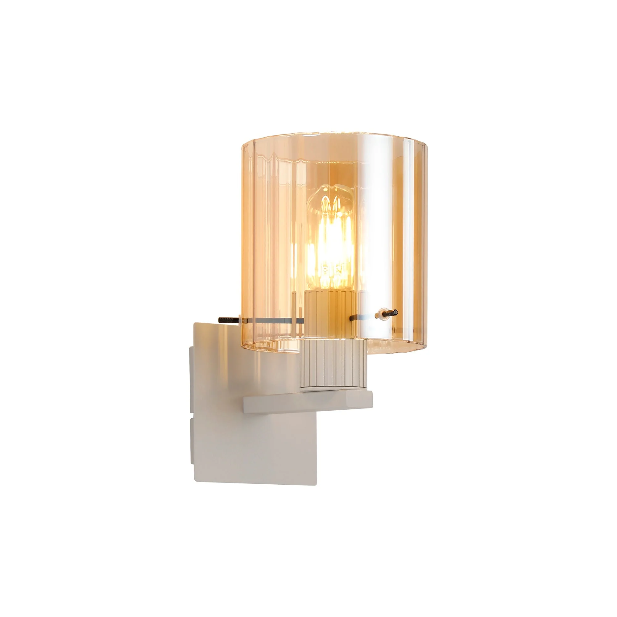 Hailey 1Lt Wall Light Wide Line Glass - Various Colours - Image 17