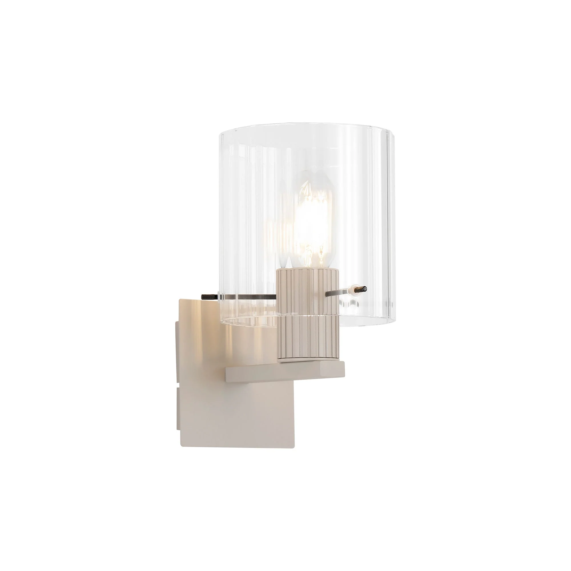 Hailey 1Lt Wall Light Wide Line Glass - Various Colours - Image 18