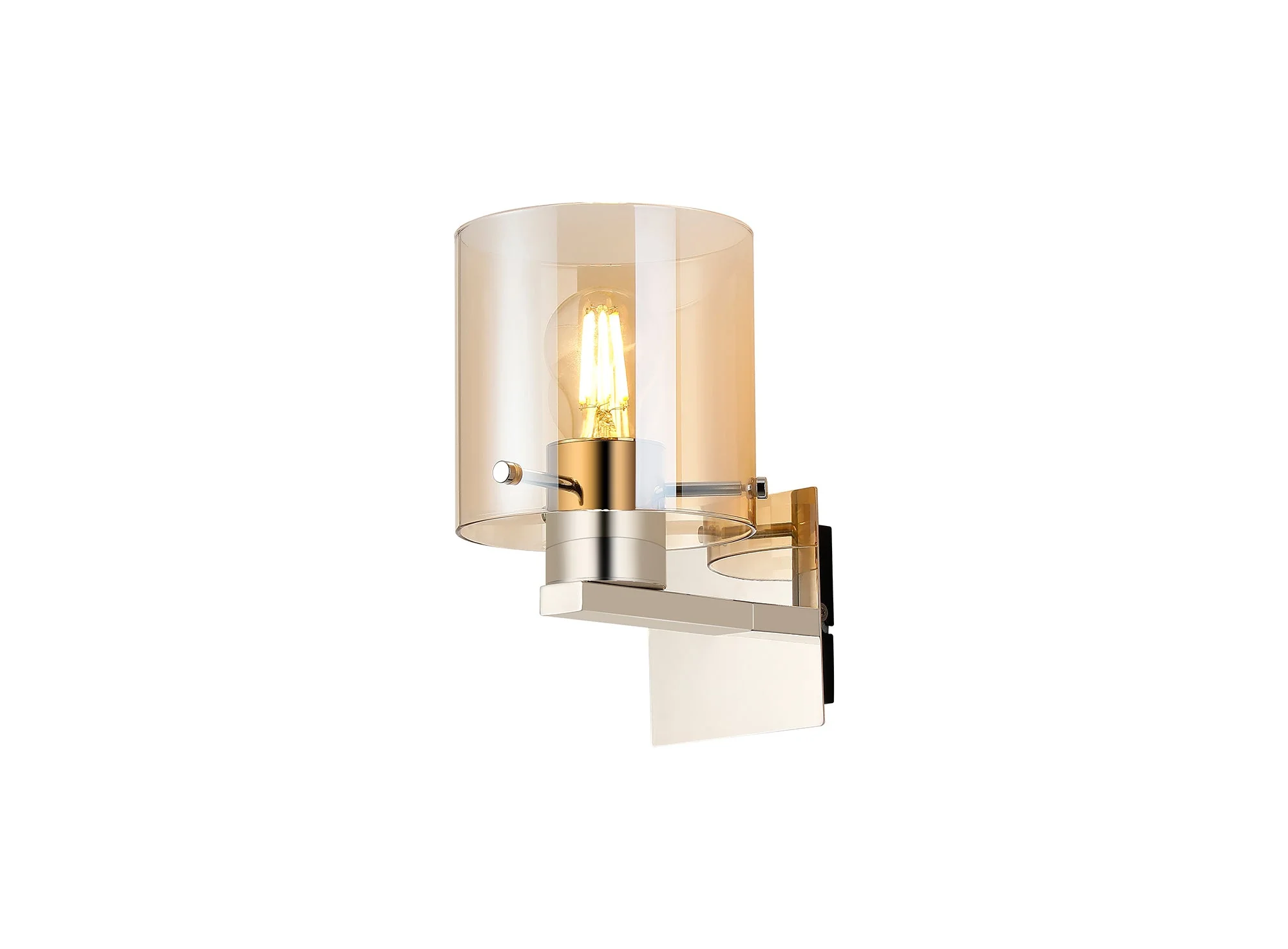 Hailey 1Lt Wall Light Wide Line Glass - Various Colours - Image 20