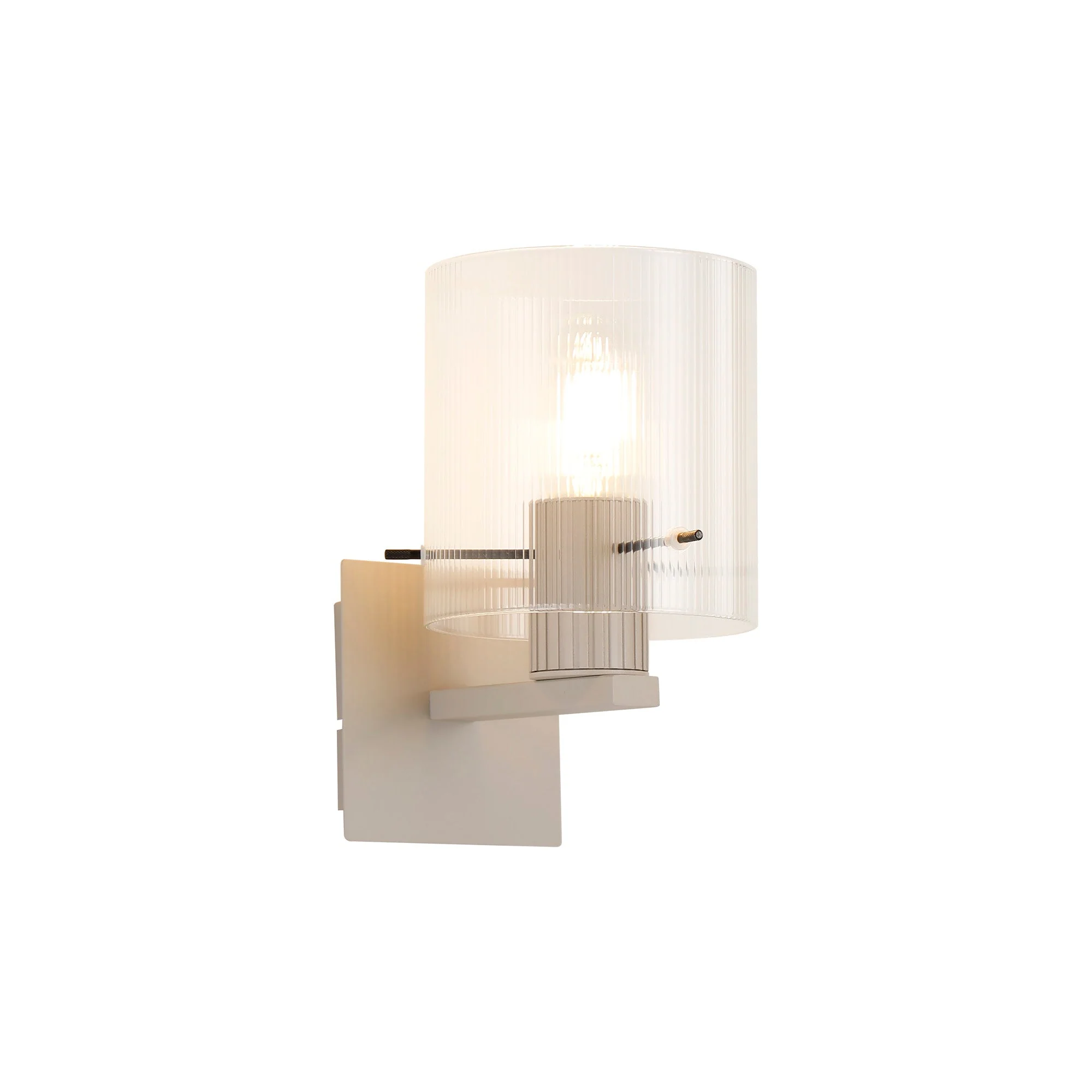 Hailey 1Lt Wall Light Wide Line Glass - Various Colours - Image 9