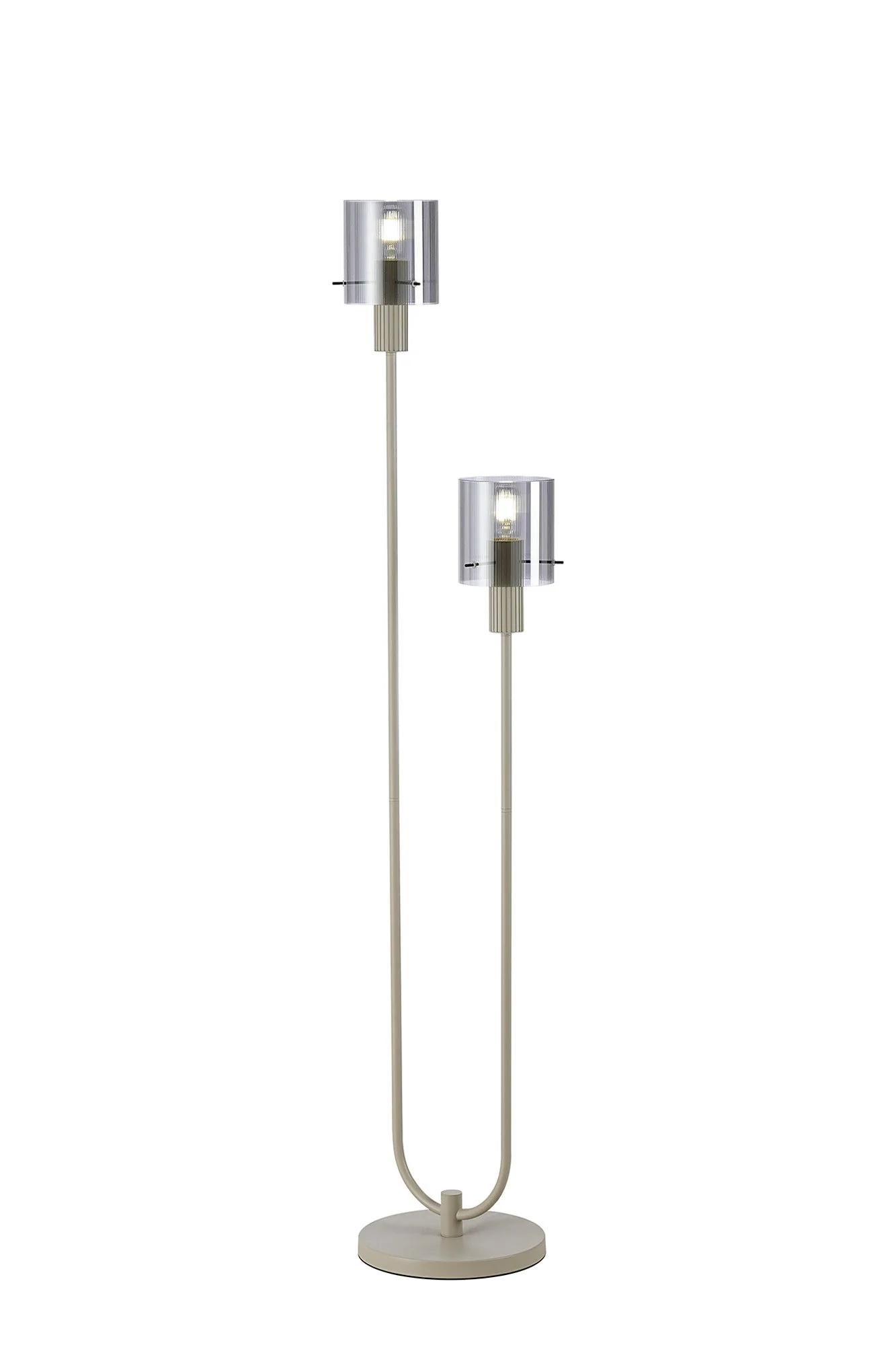 Hailey 2Lt Floor Lamp Narrow Line Glass - Various Colours - Image 9