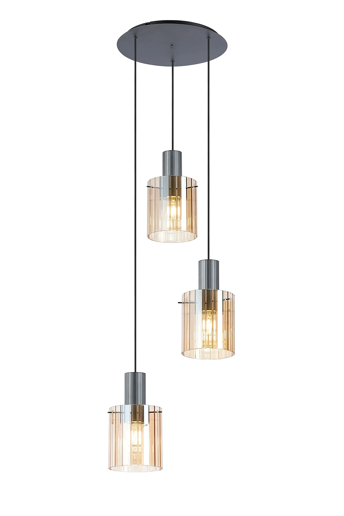 Hailey 3Lt Cluster Wide Line Glass - Various Colours - Image 10