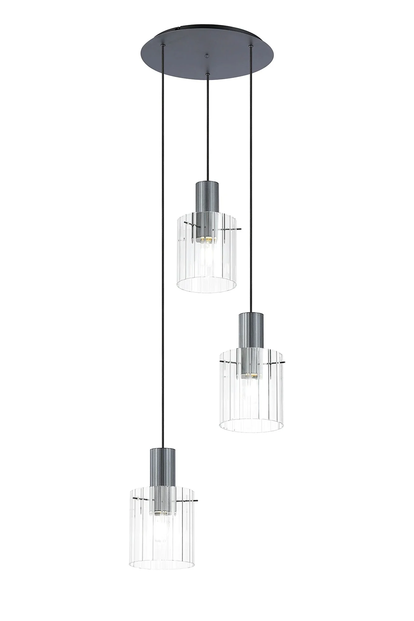Hailey 3Lt Cluster Wide Line Glass - Various Colours - Image 11