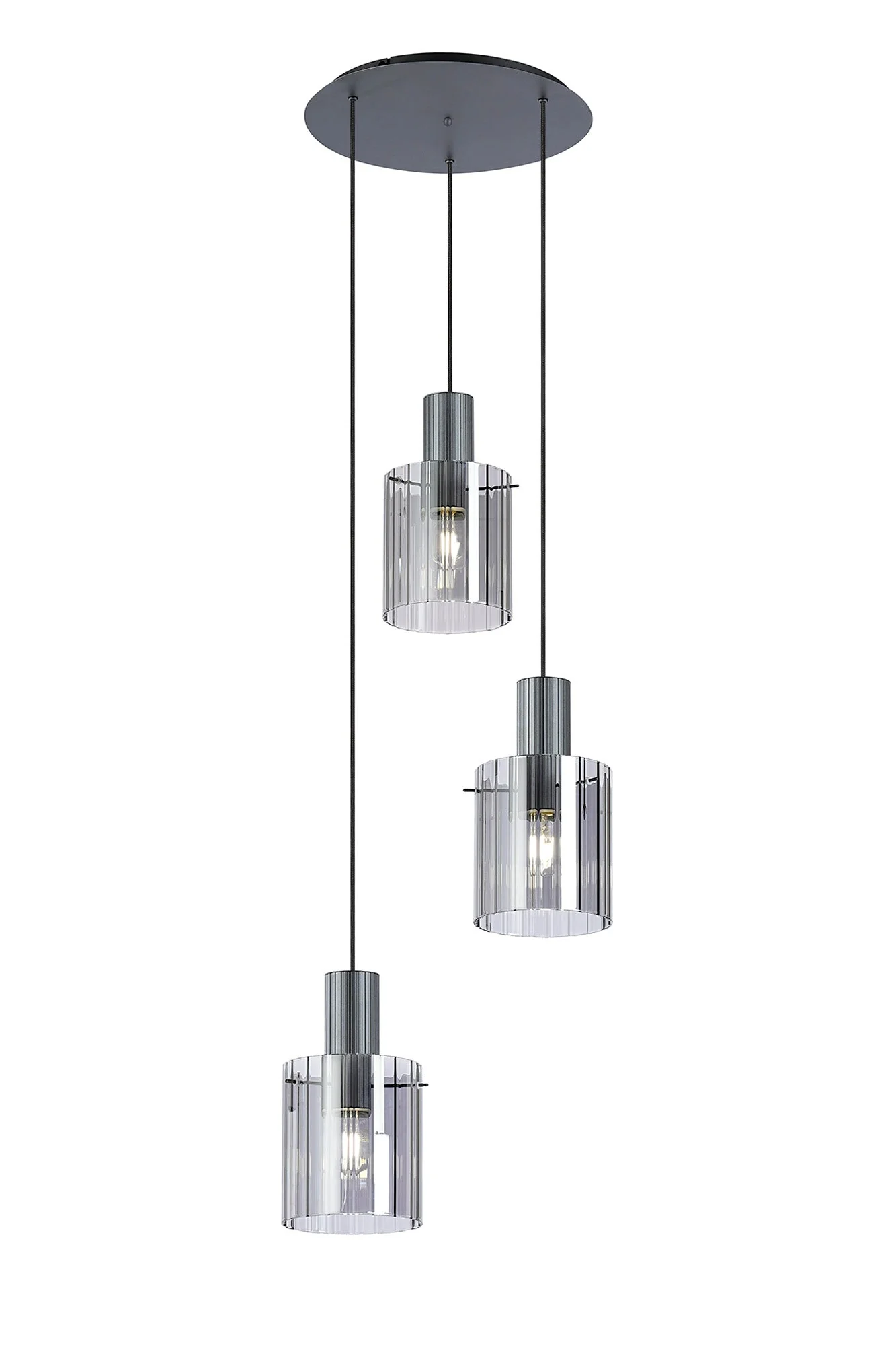 Hailey 3Lt Cluster Wide Line Glass - Various Colours - Image 13
