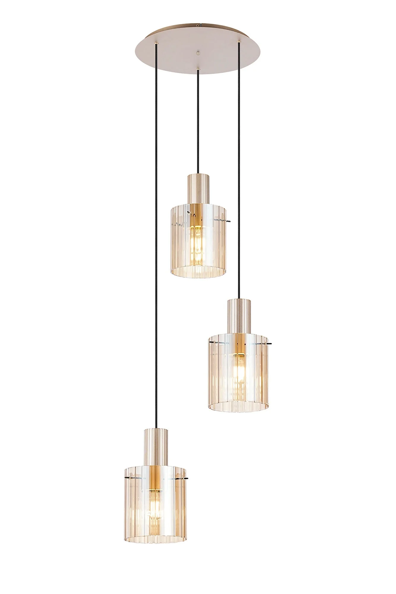 Hailey 3Lt Cluster Wide Line Glass - Various Colours - Image 14