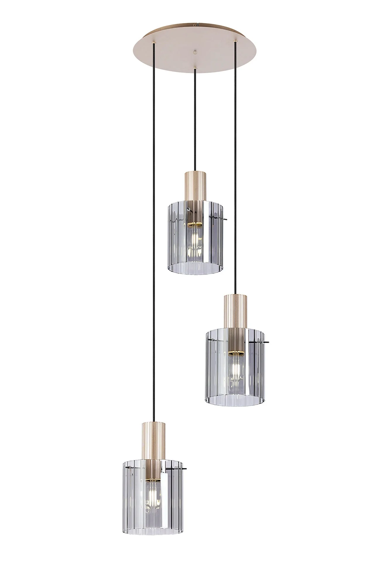 Hailey 3Lt Cluster Wide Line Glass - Various Colours - Image 17