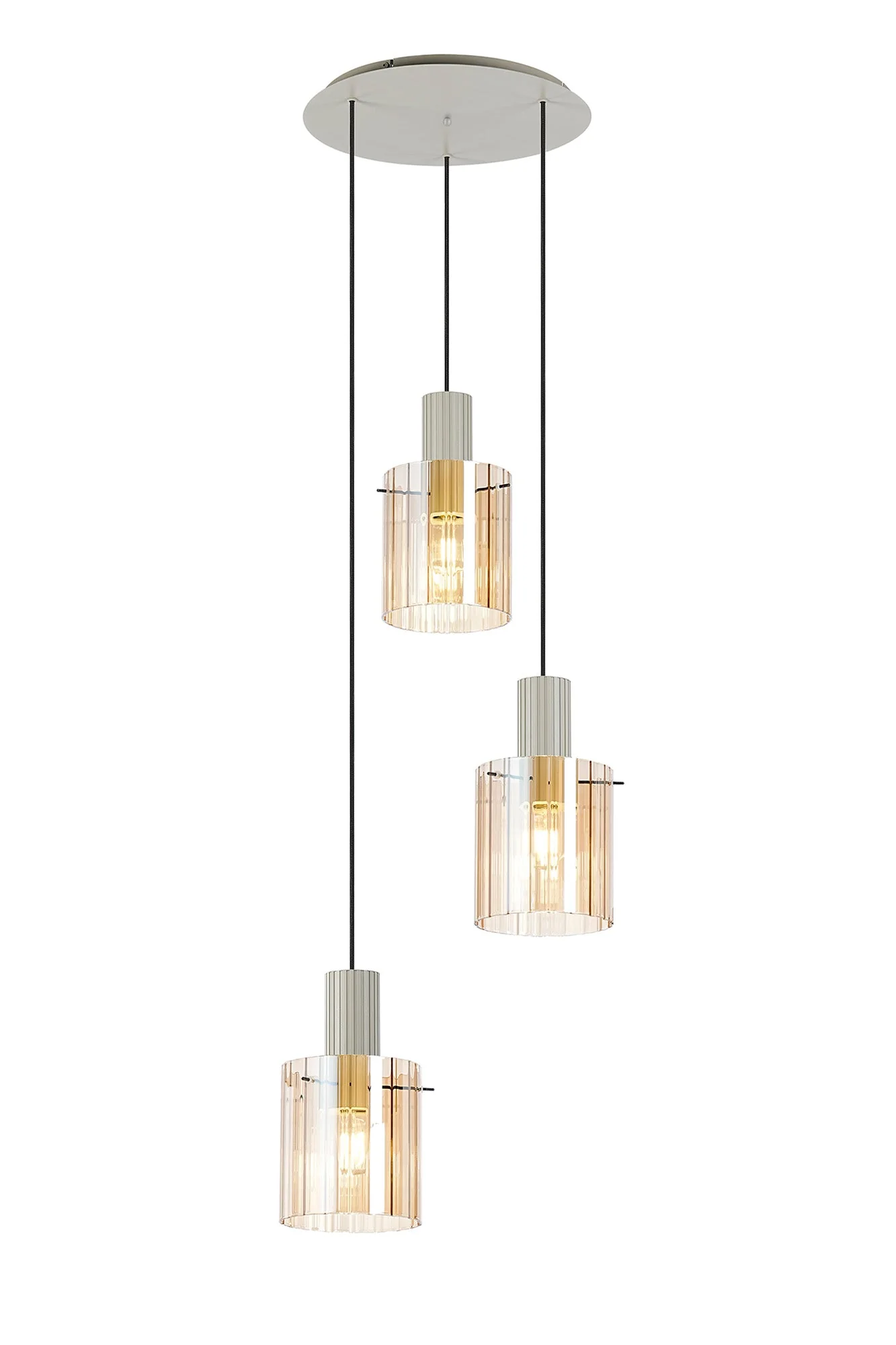 Hailey 3Lt Cluster Wide Line Glass - Various Colours - Image 18