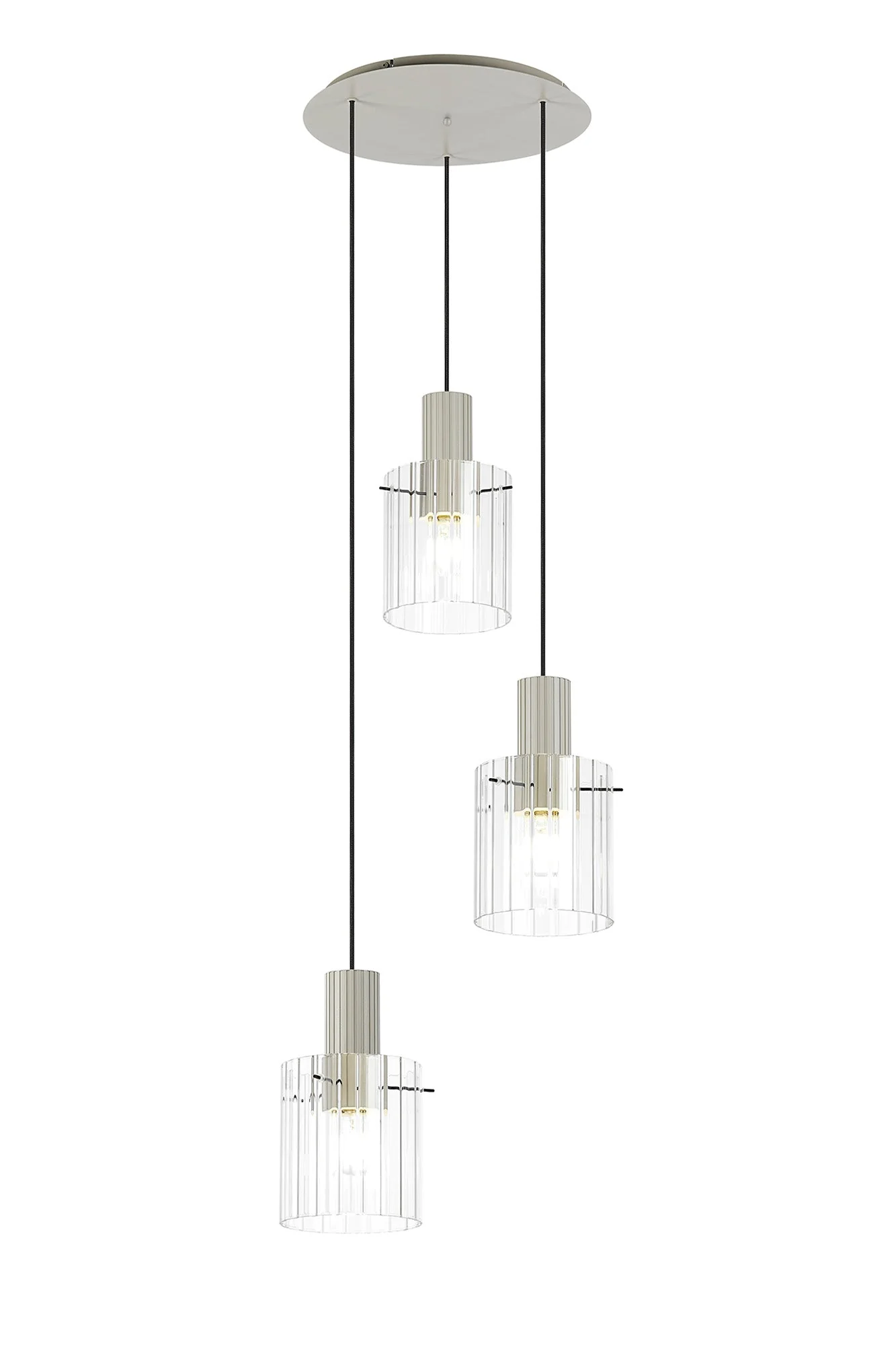 Hailey 3Lt Cluster Wide Line Glass - Various Colours - Image 19