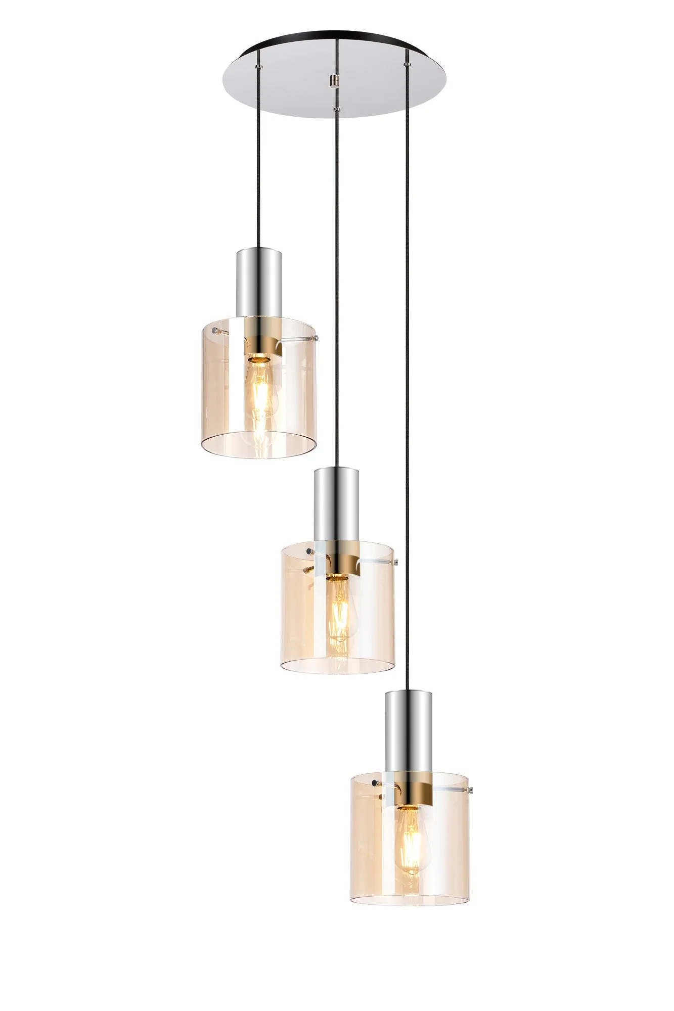Hailey 3Lt Cluster Wide Line Glass - Various Colours - Image 22