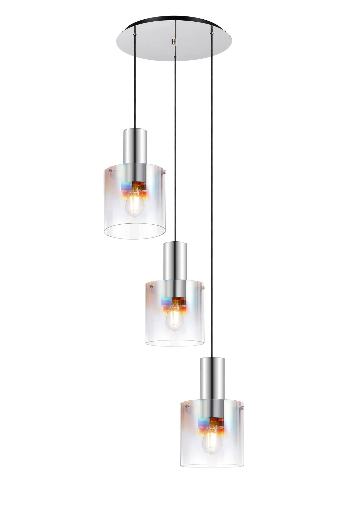Hailey 3Lt Cluster Wide Line Glass - Various Colours - Image 23
