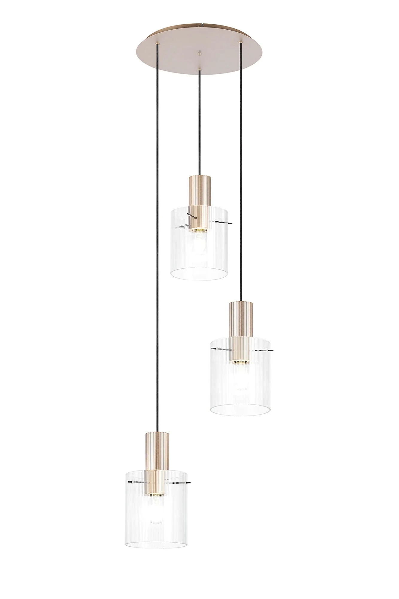Hailey 3Lt Cluster Wide Line Glass - Various Colours - Image 5