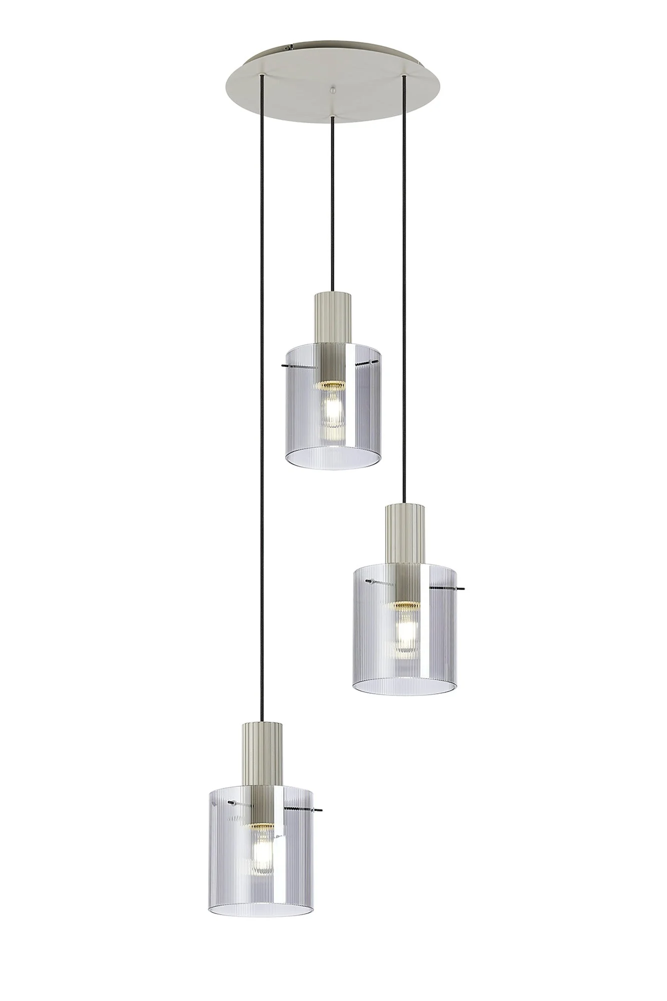 Hailey 3Lt Cluster Wide Line Glass - Various Colours - Image 9