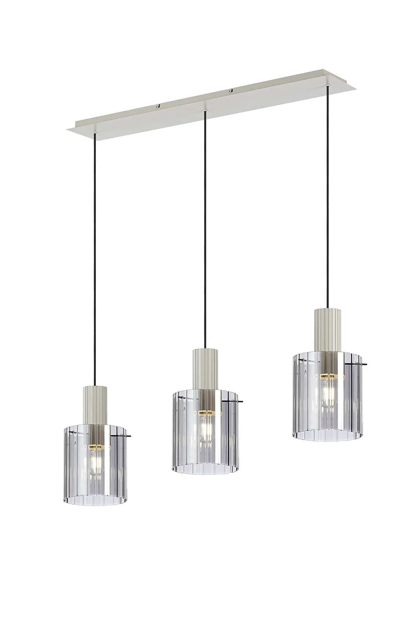 Hailey 3Lt Linear Pendant Wide Line Glass - Various Colours - Image 21