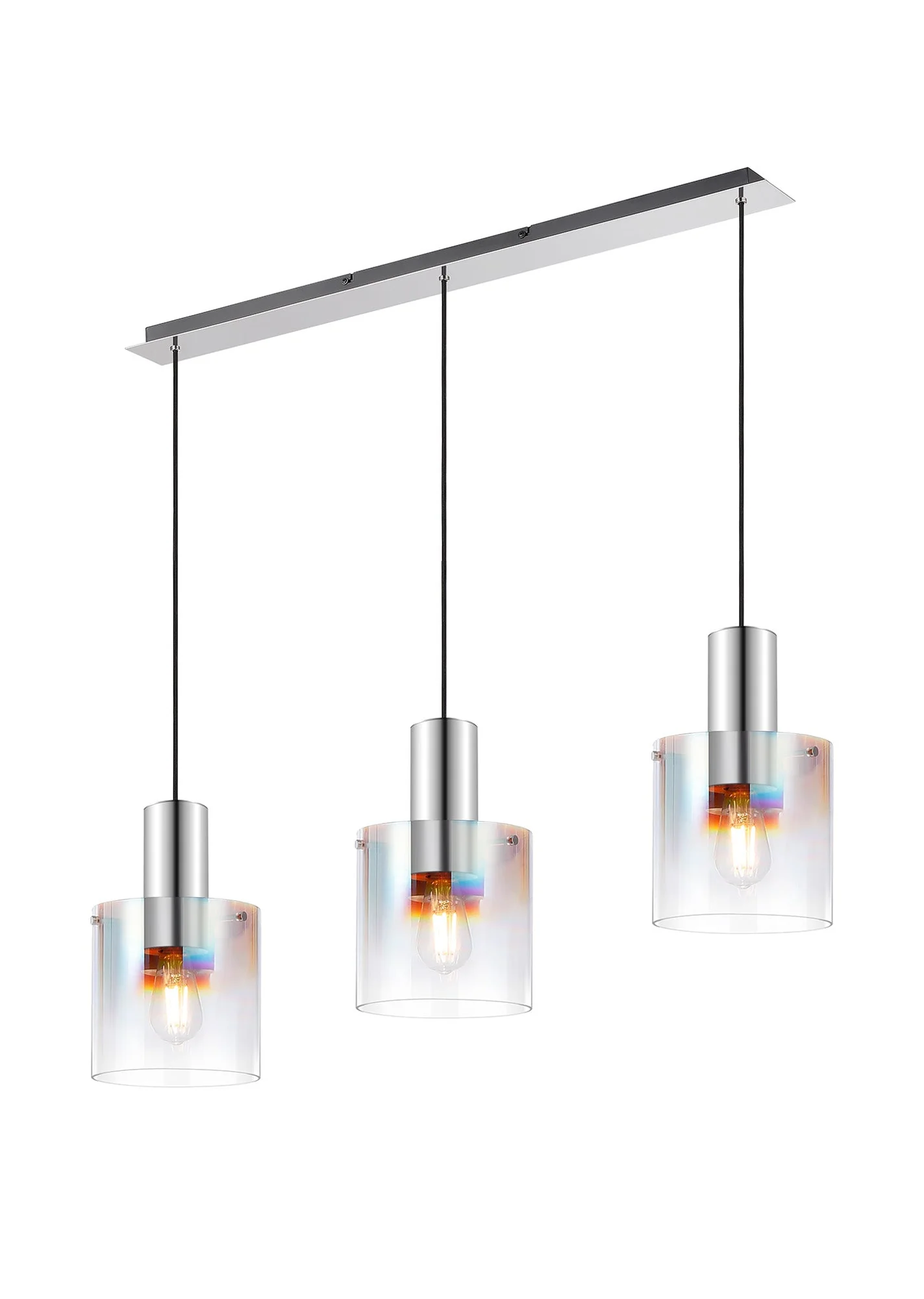 Hailey 3Lt Linear Pendant Wide Line Glass - Various Colours - Image 23