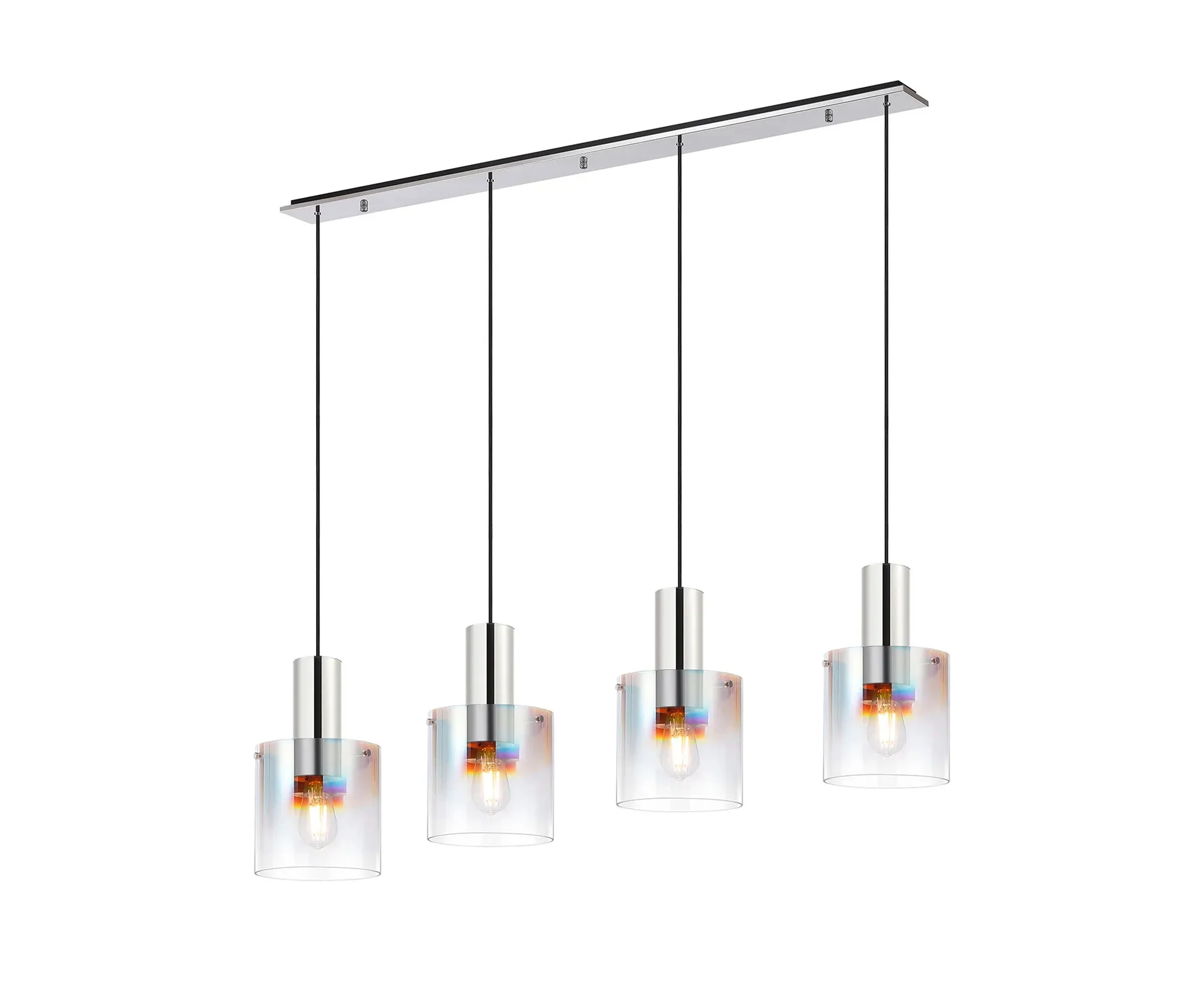 Hailey 4Lt Smooth Linear Pendant - Various Colours - Image 4