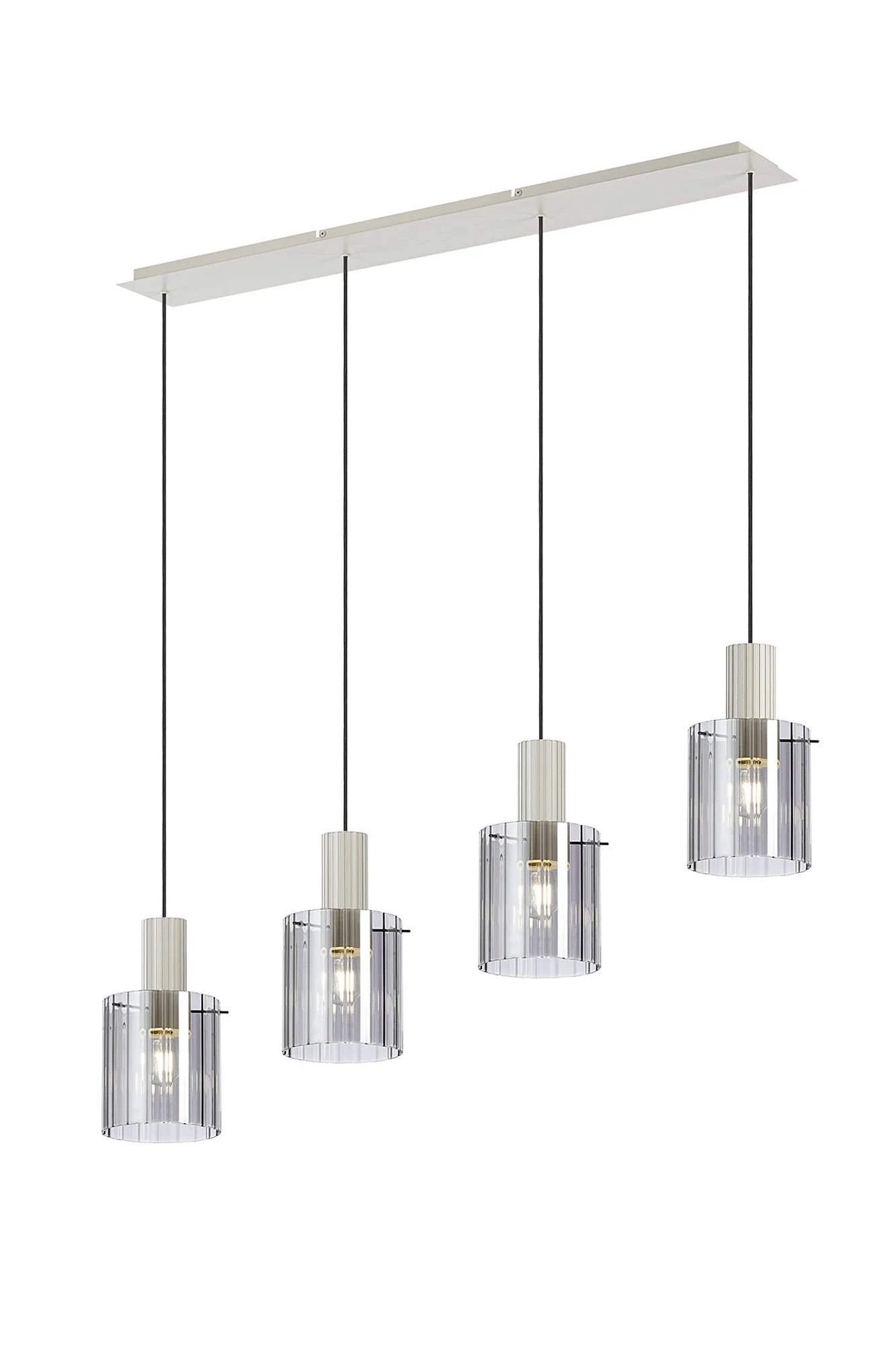 Hailey 4Lt Linear Pendant Wide Line Glass - Various Colours - Image 21