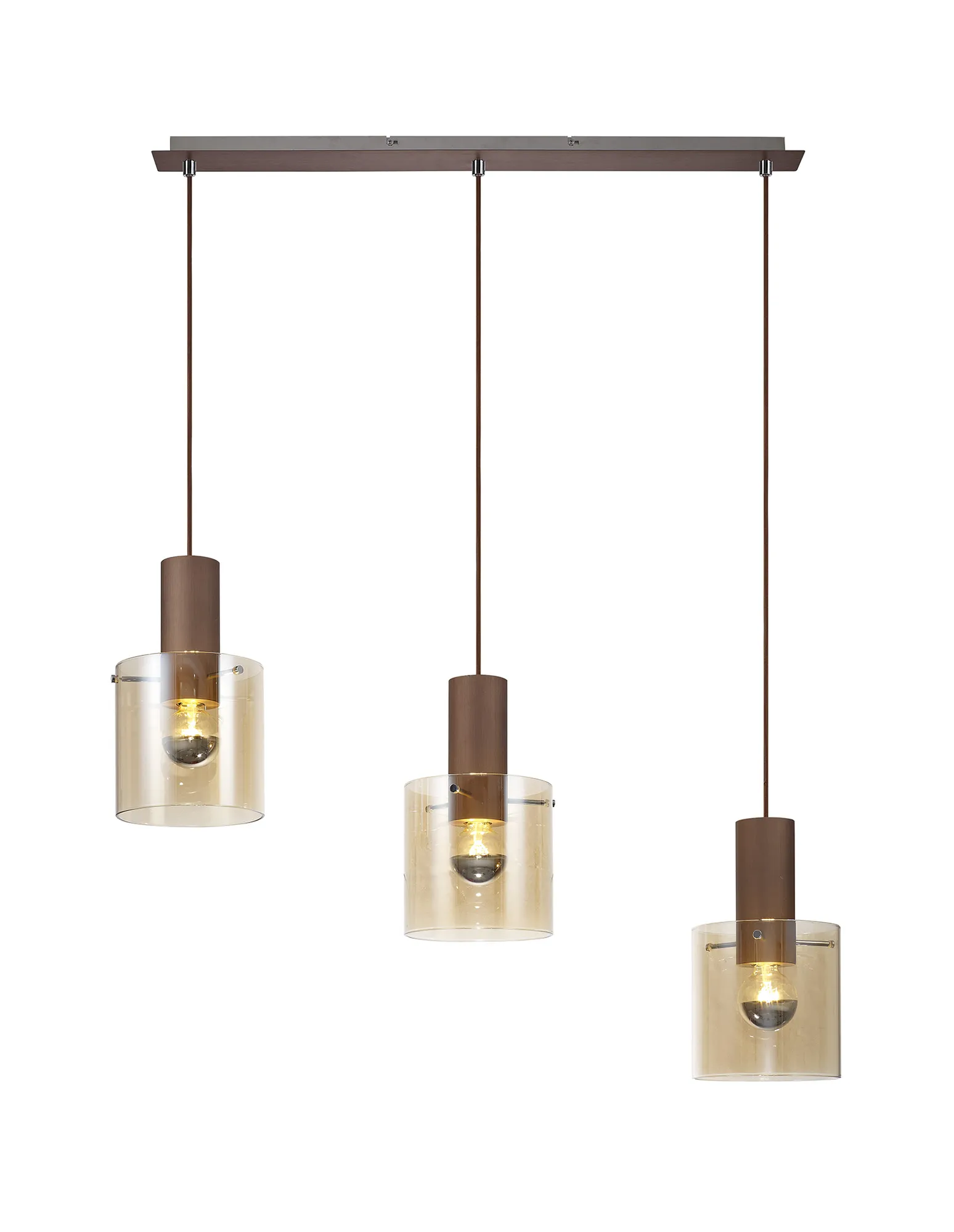 Hailey Linear Pendant, 3 Light Adjustable E27, - Various Finishes - Image 15
