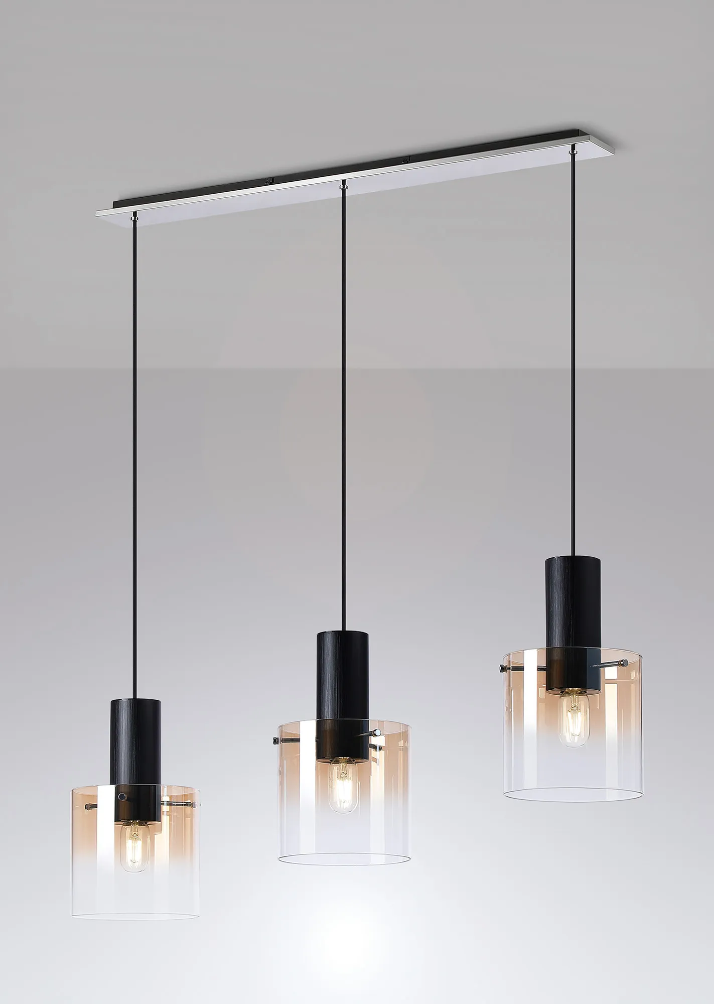 Hailey Linear Pendant, 3 Light Adjustable E27, - Various Finishes - Image 19