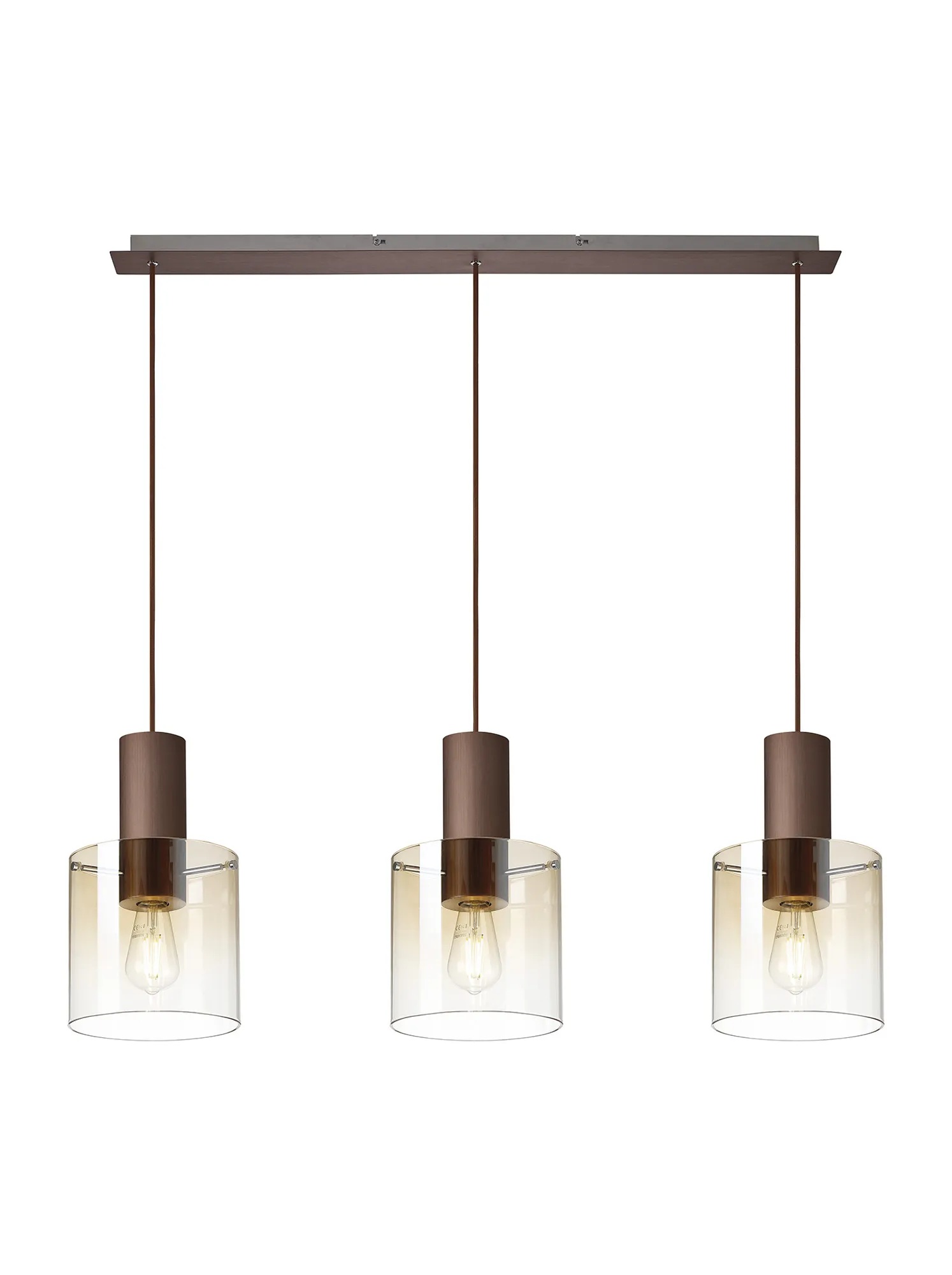 Hailey Linear Pendant, 3 Light Adjustable E27, - Various Finishes - Image 31