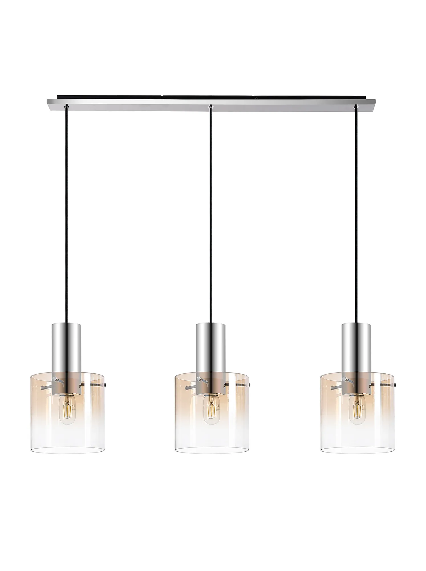 Hailey Linear Pendant, 3 Light Adjustable E27, - Various Finishes - Image 37