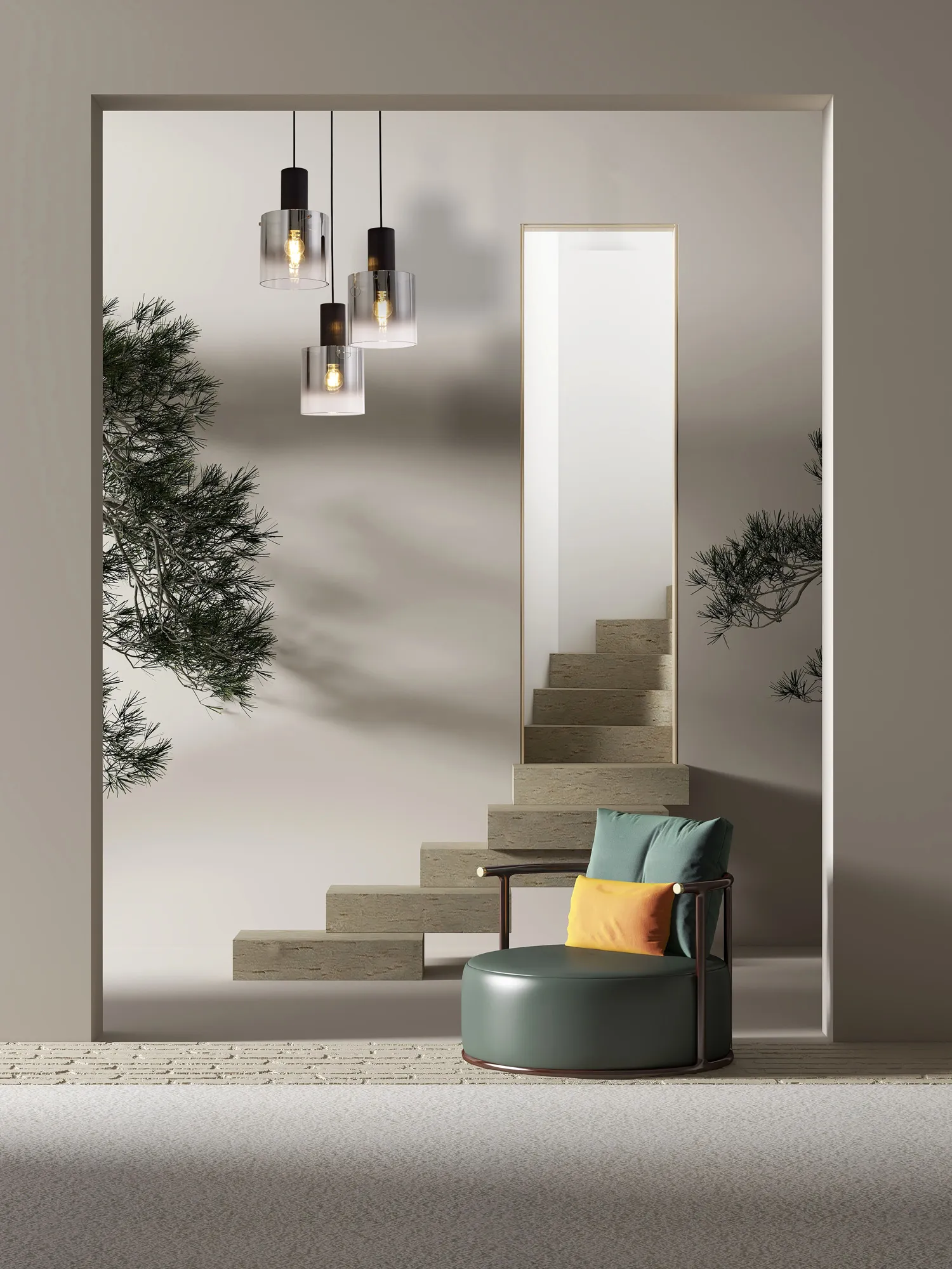 Hailey Linear Pendant, 3 Light Adjustable E27, - Various Finishes - Image 48